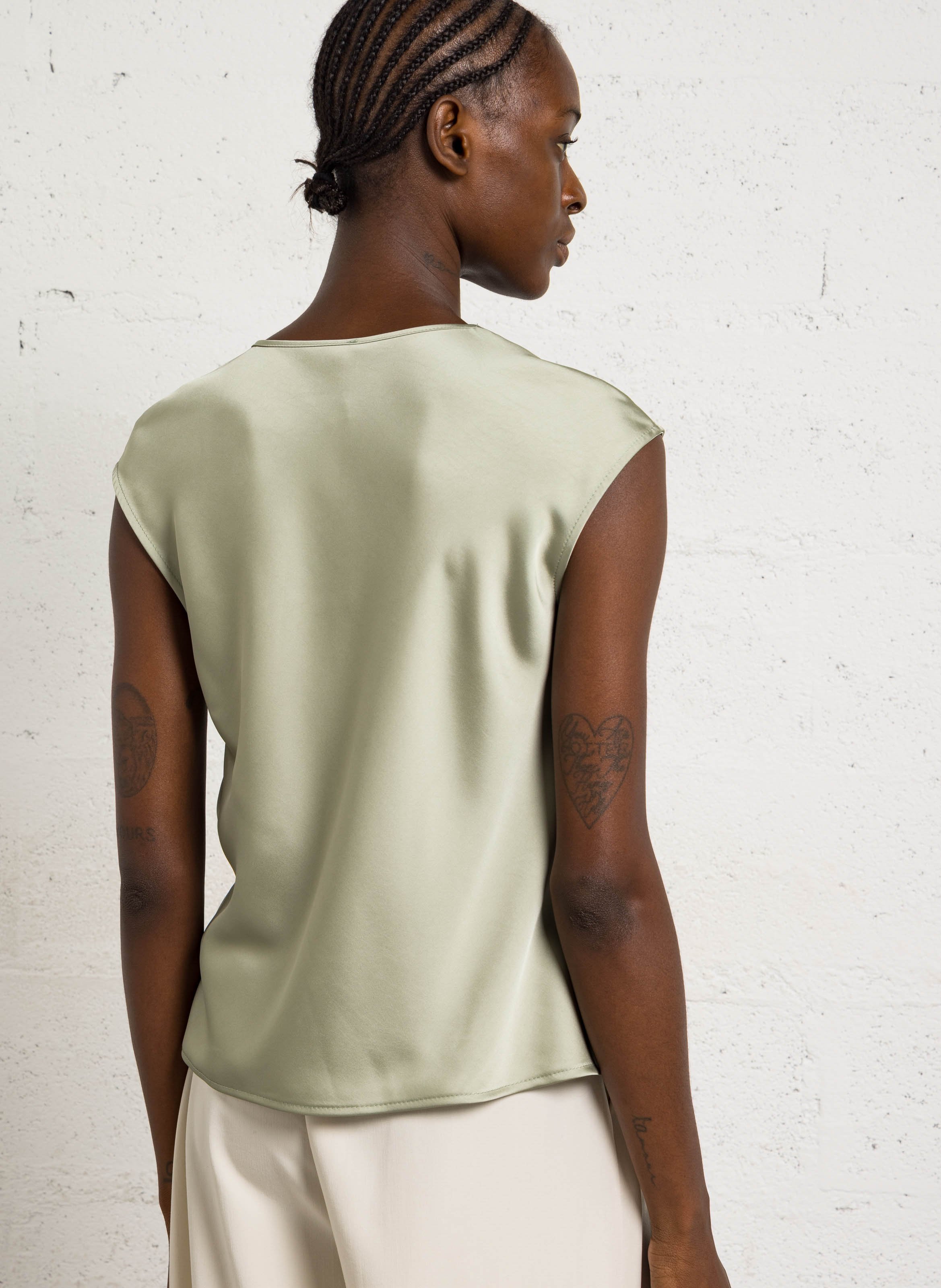 Top sans manches col rond IMPERIAL Vert