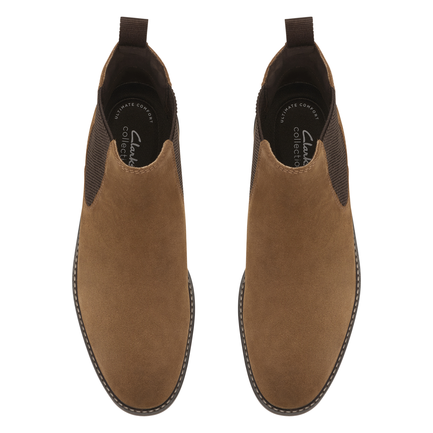 Boots en cuir CLARKS Marron