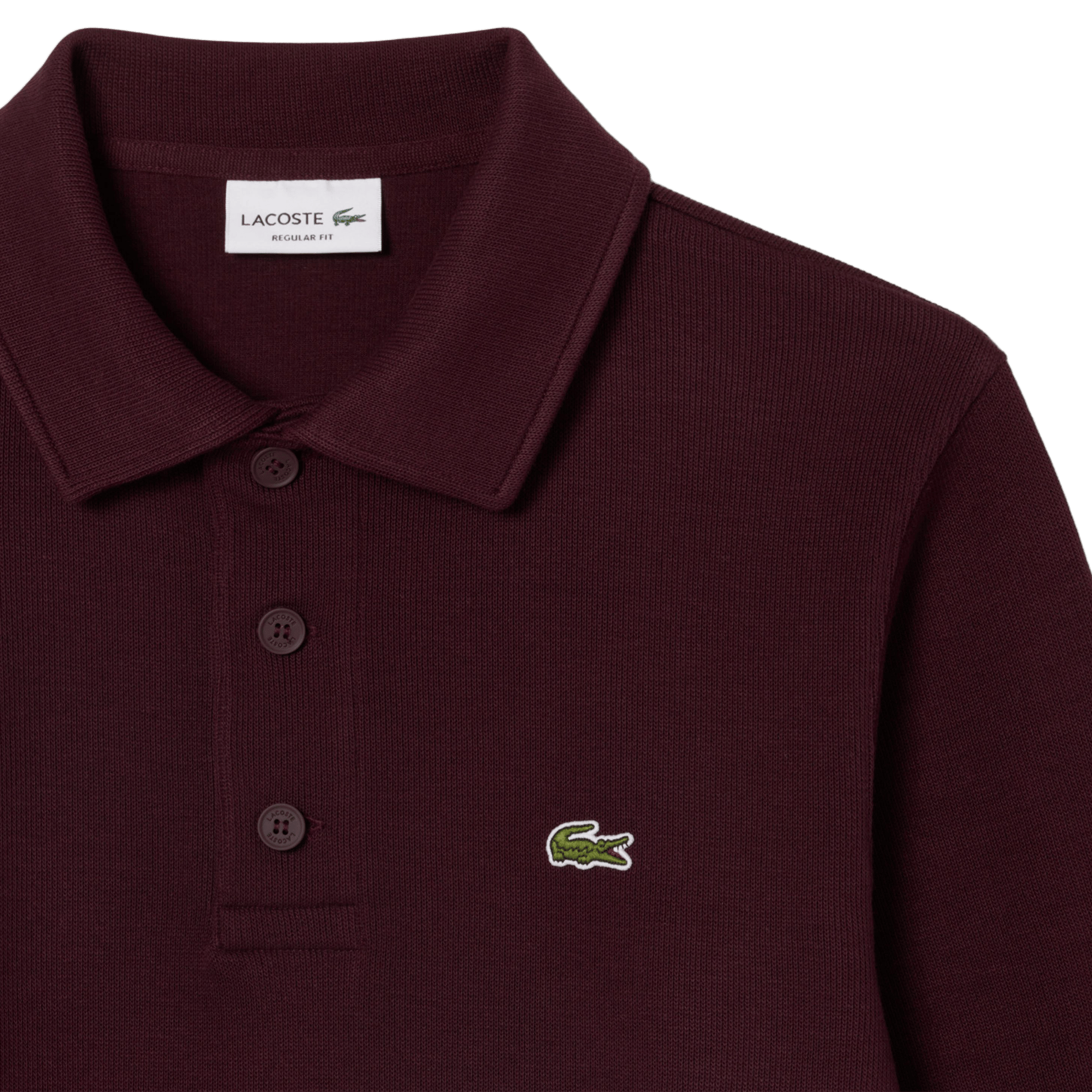Polo-Sweatshirt aus Baumwollmischung LACOSTE Rot