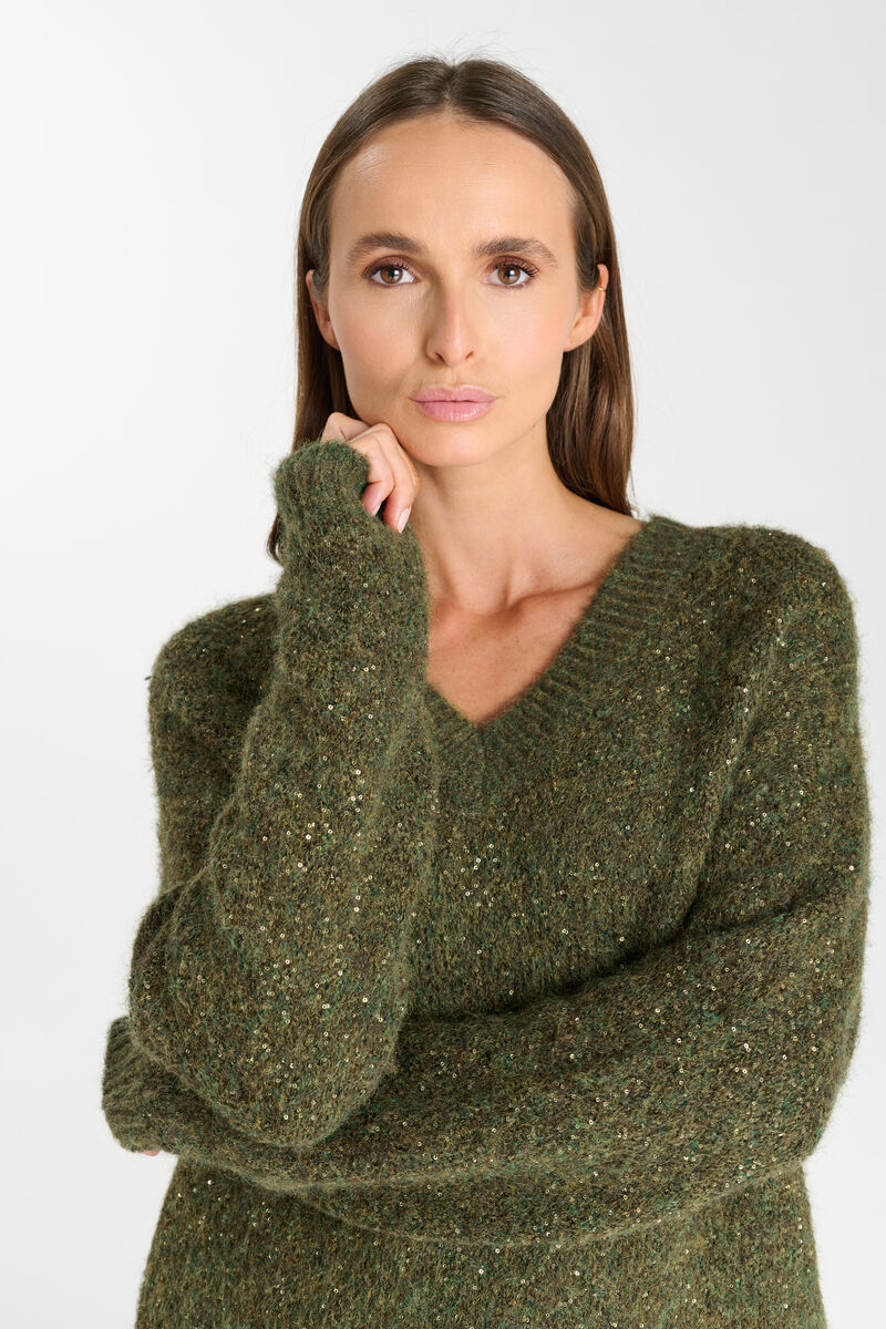 Sweater LE TEMPS DES CERISES Khaki