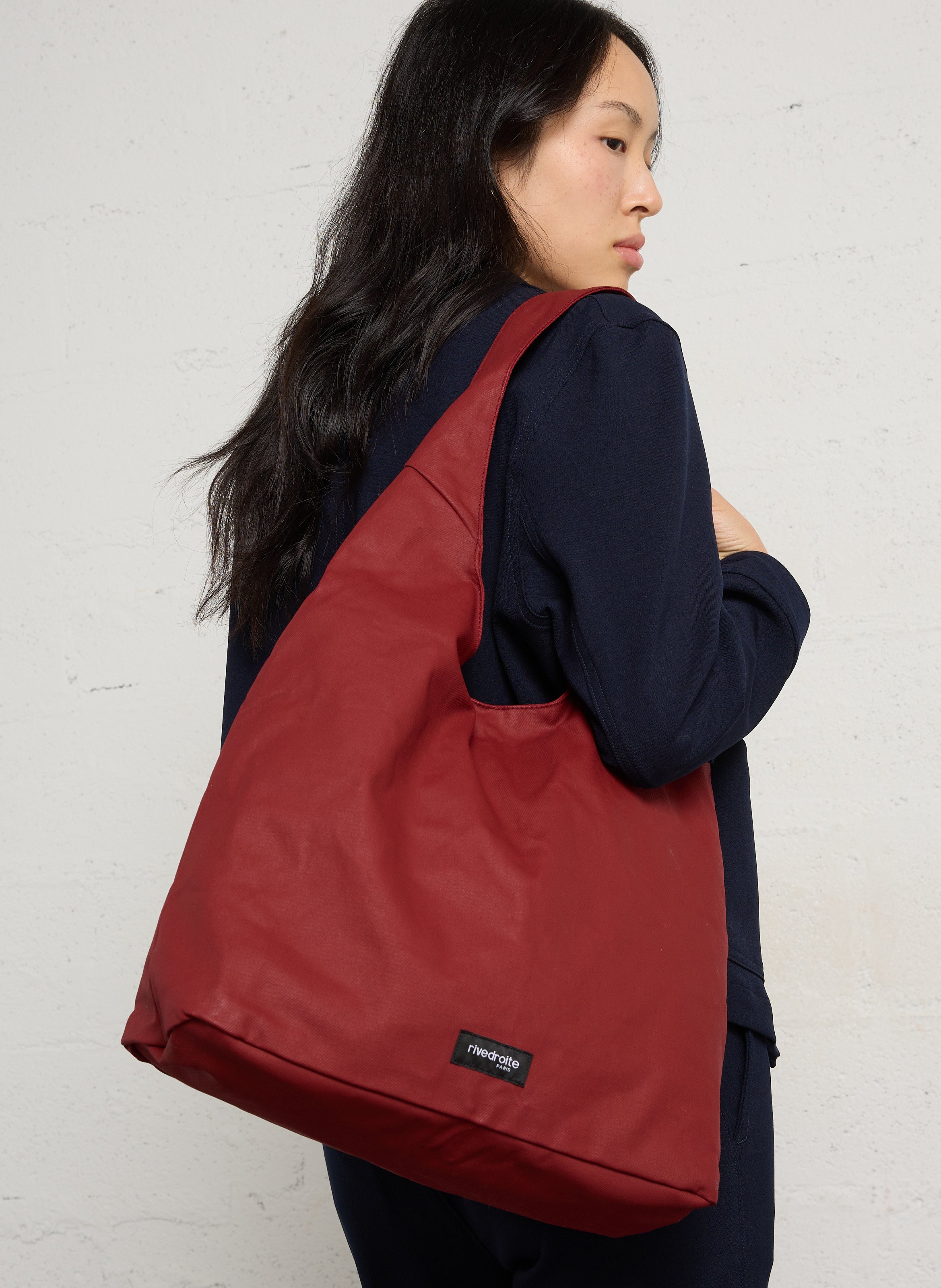 Shopper aus Bio-Baumwolle RIVEDROITE PARIS Rot