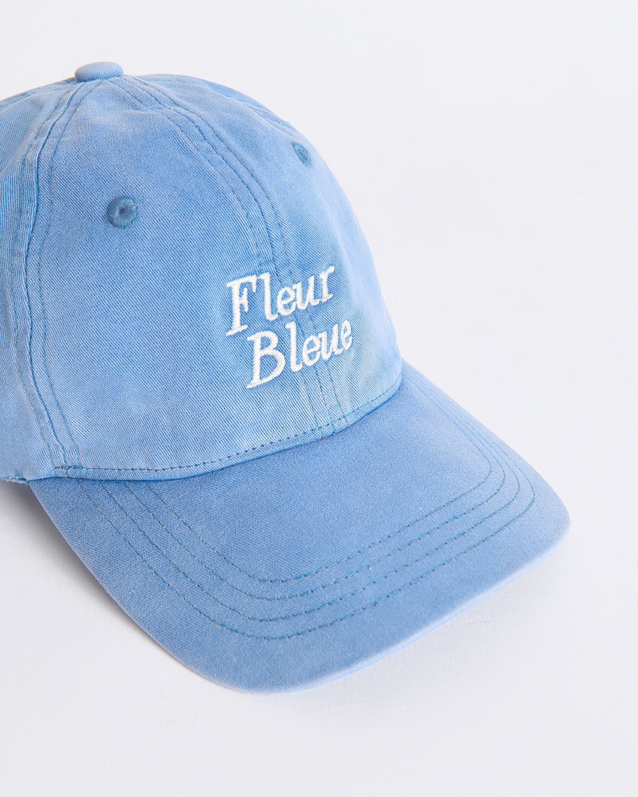 Embroidered Blue Flower Cap EMOI EMOI Blue