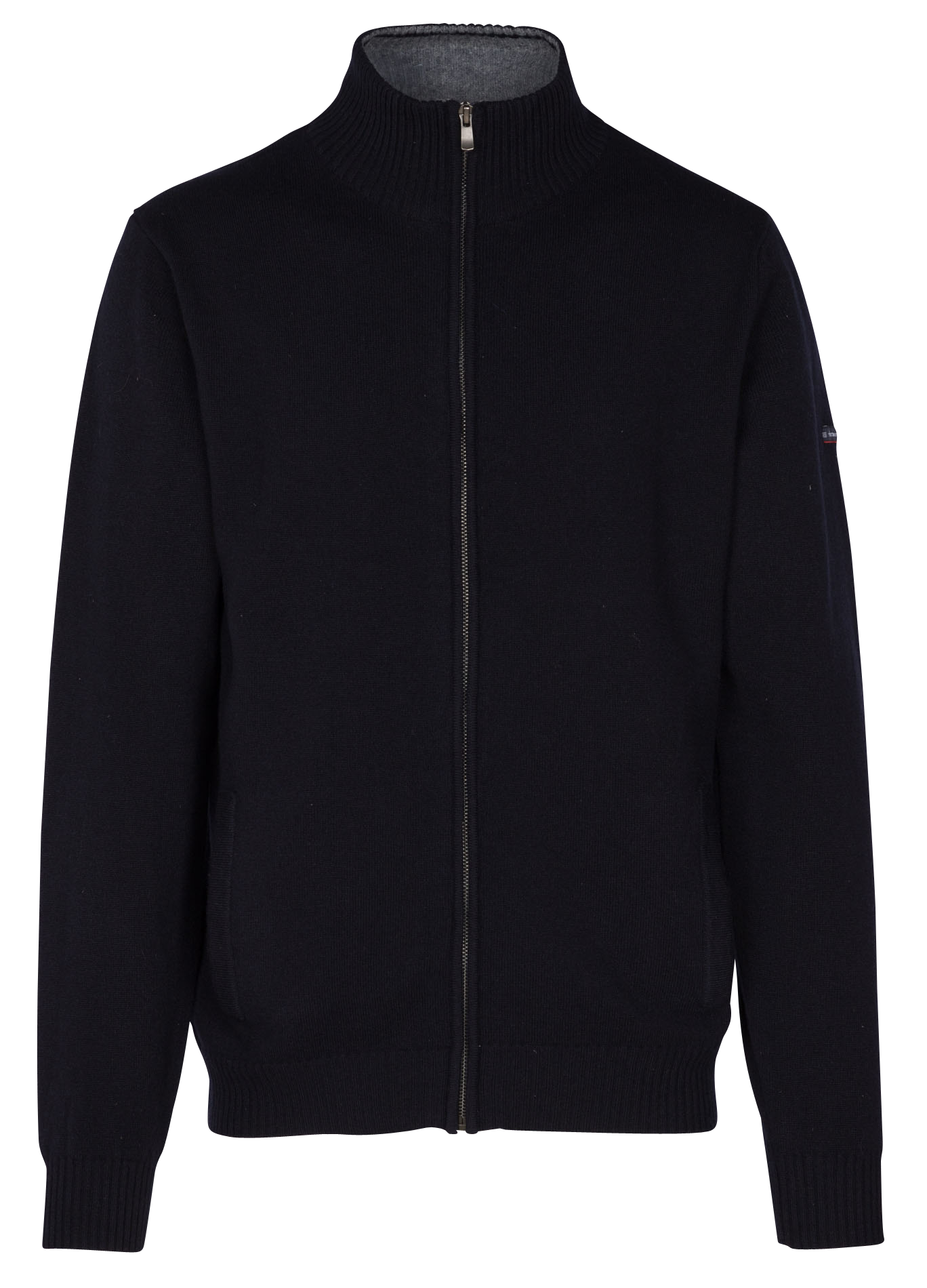 Gilet droit col montant en laine ARMOR LUX Bleu