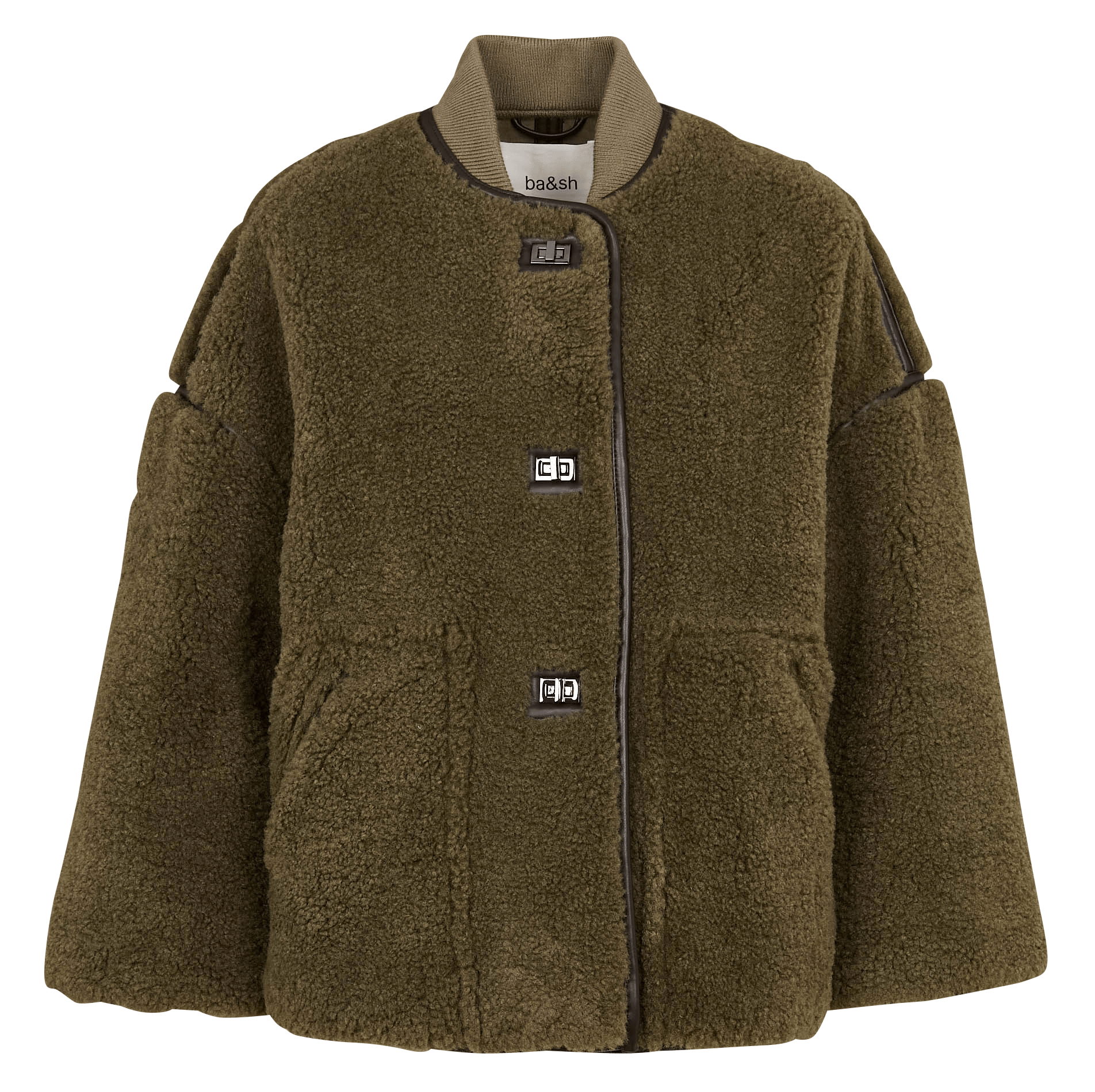 Oversized jacket Khaki Ba&Sh Women Place des Tendances