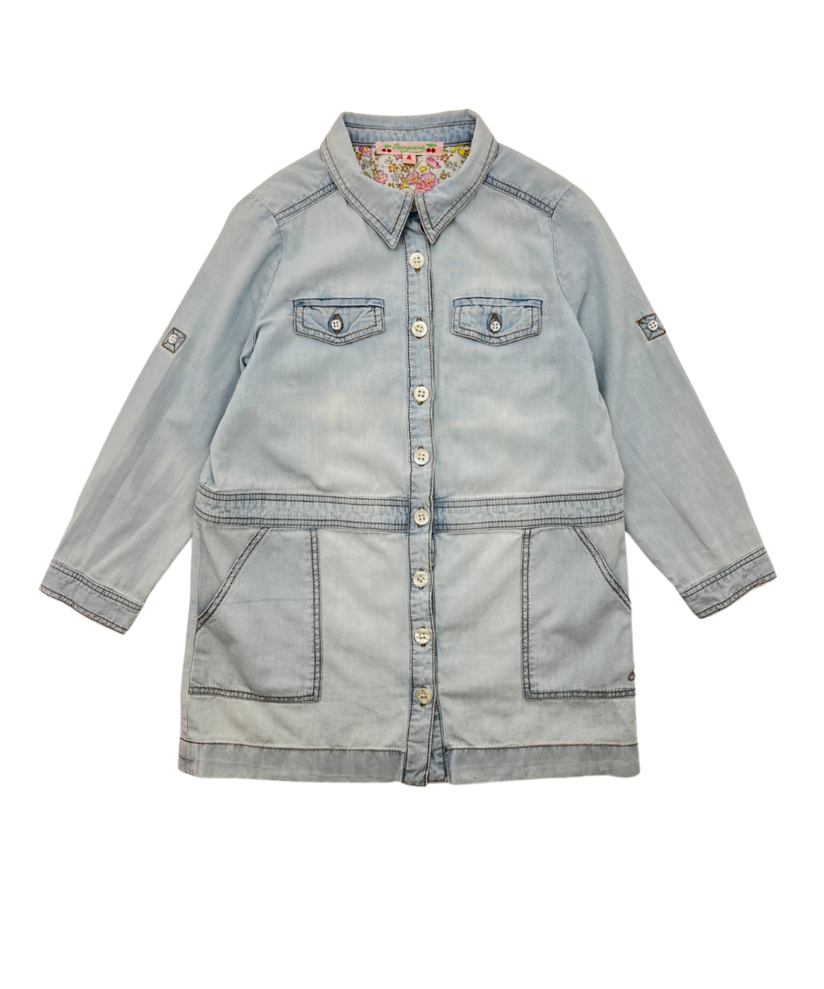 Blue children's dress - 4 years BONPOINT - Seconde Main Blue