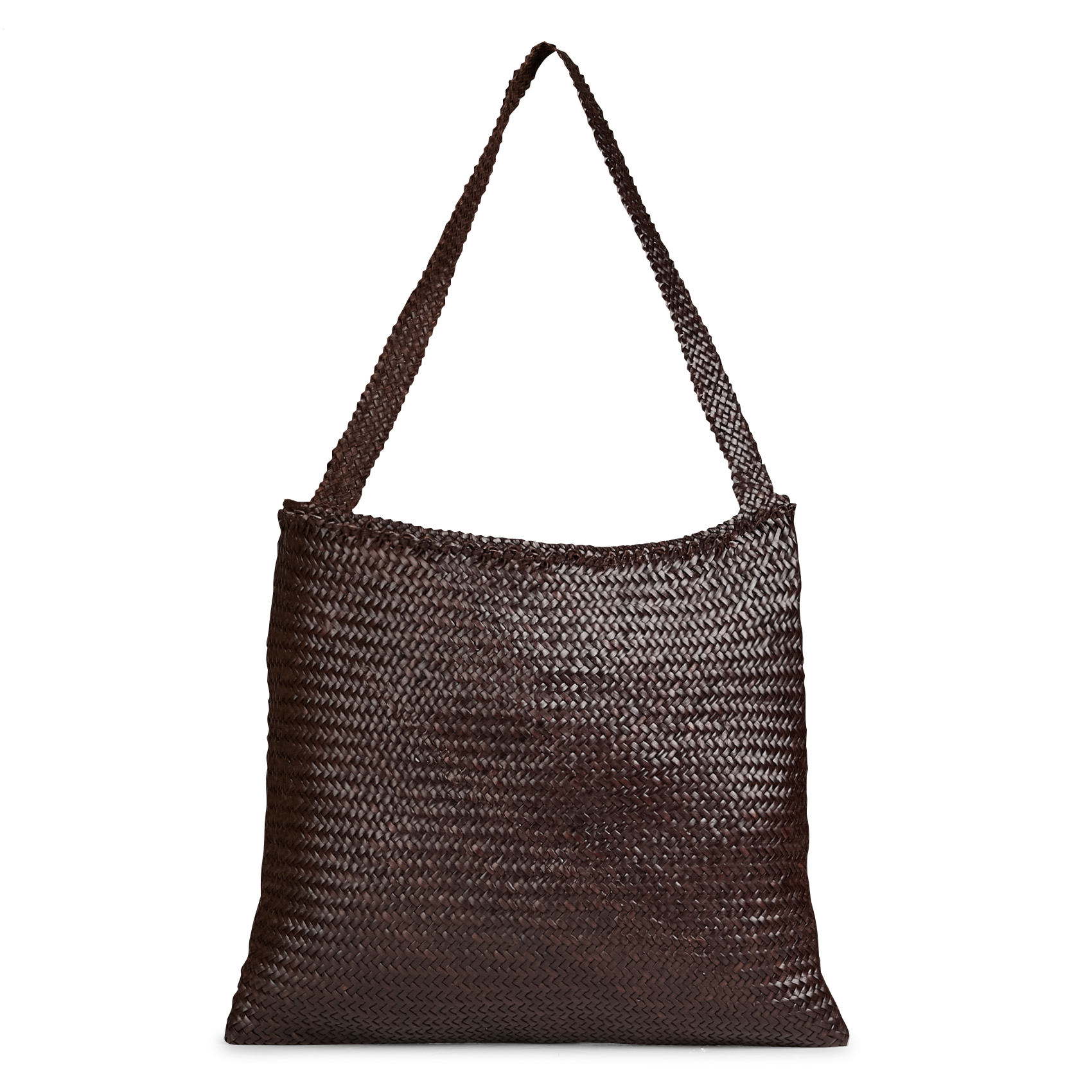 Braided leather tote bag Dk brown Dragon Diffusion - Women