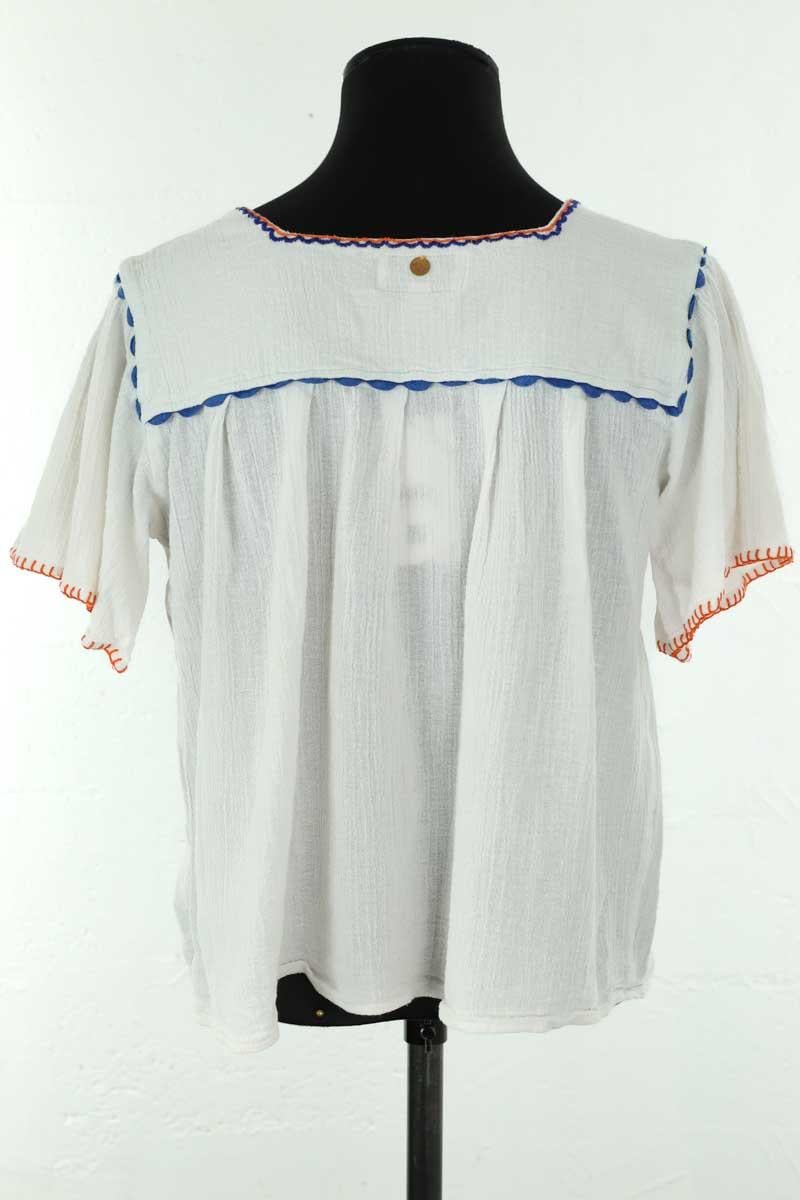 Cotton blouse ANTIK BATIK - Seconde Main White