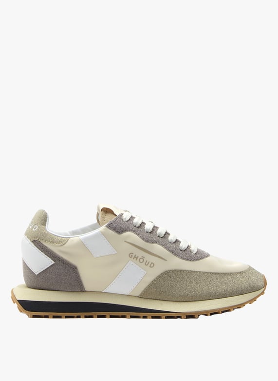 Sparkly low trainers Cream plat Ghoud venice Women Place des