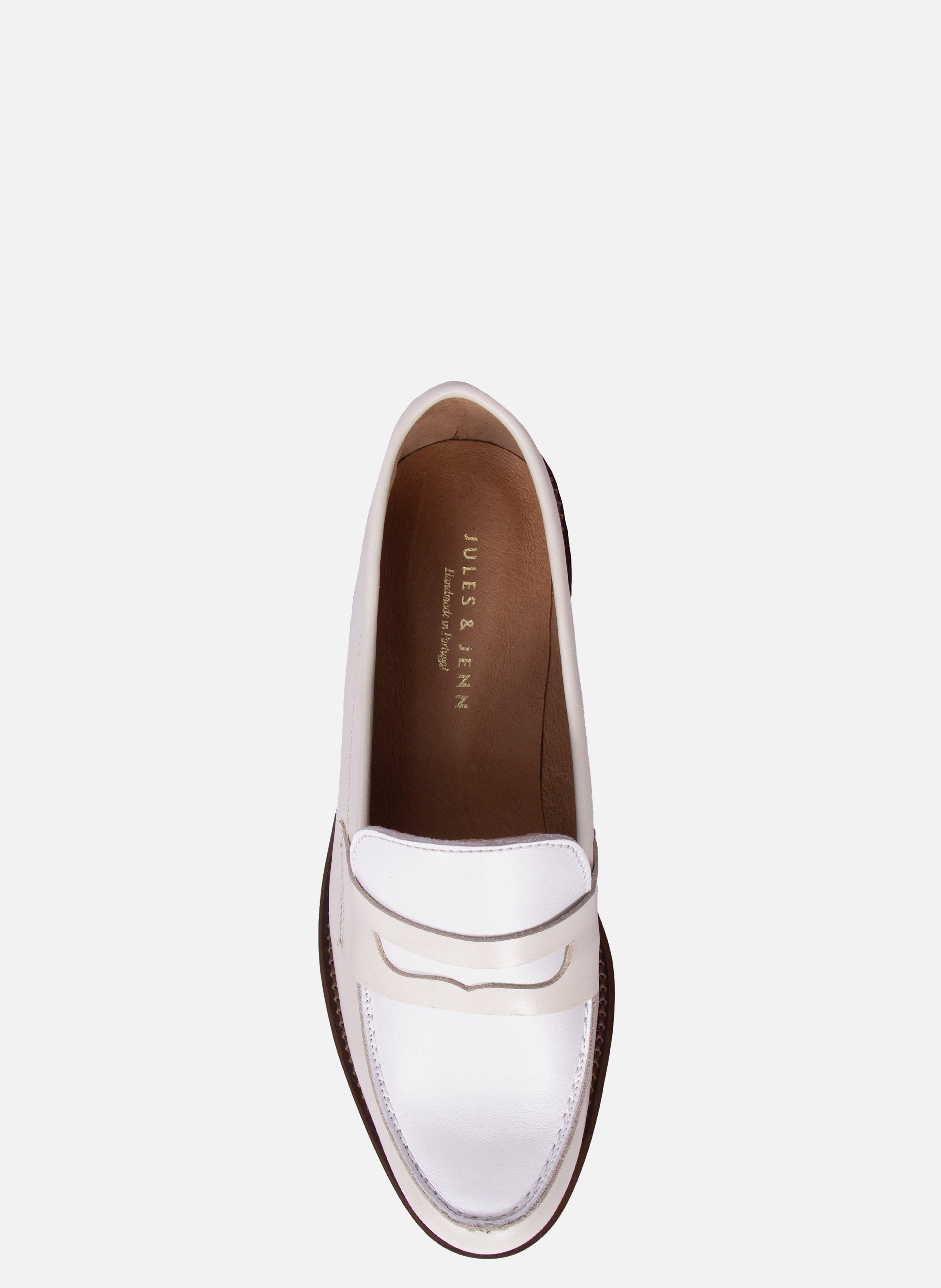 Leather loafers JULES & JENN Beige