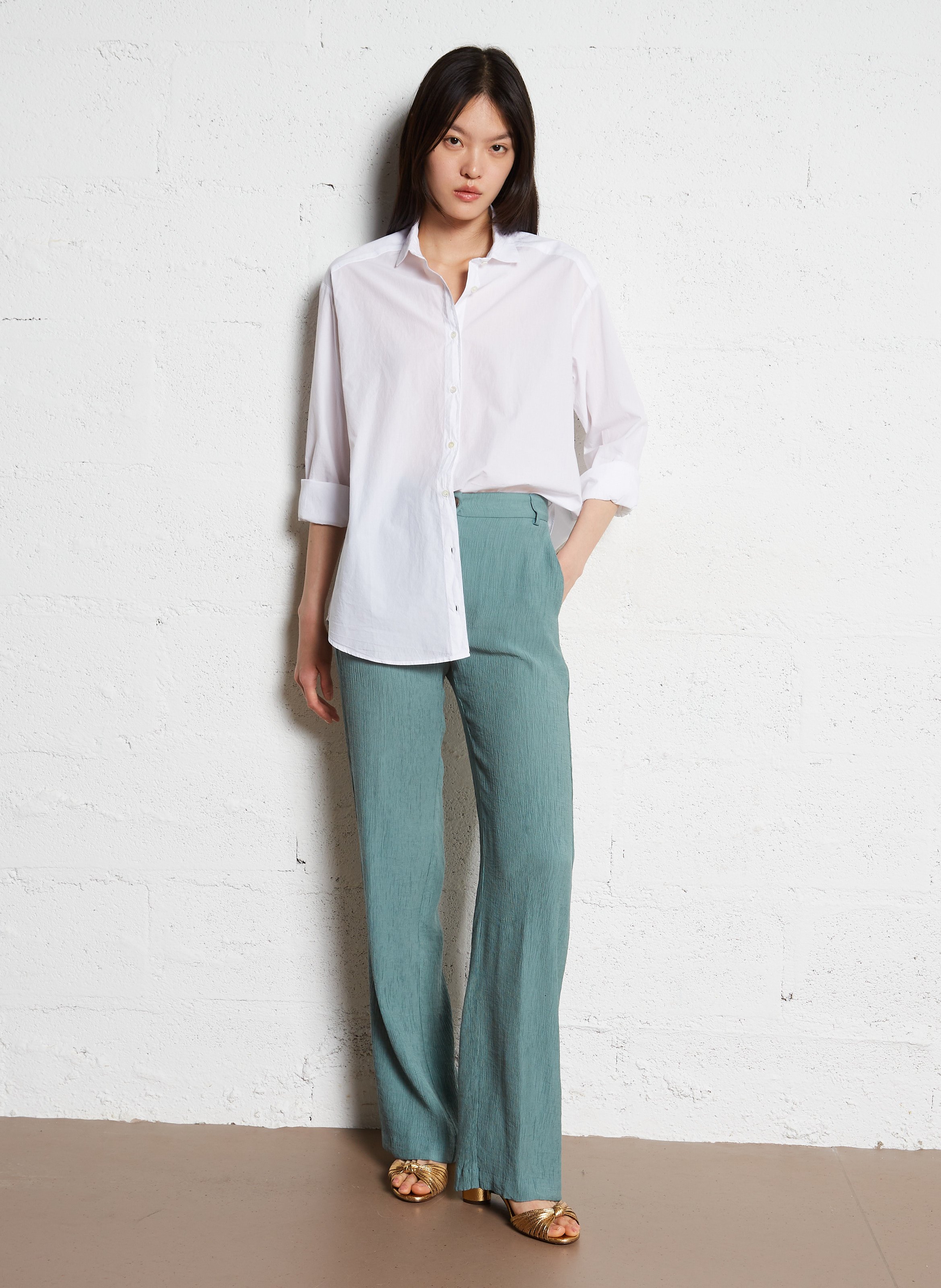 Bundfaltenhose HARTFORD Grun