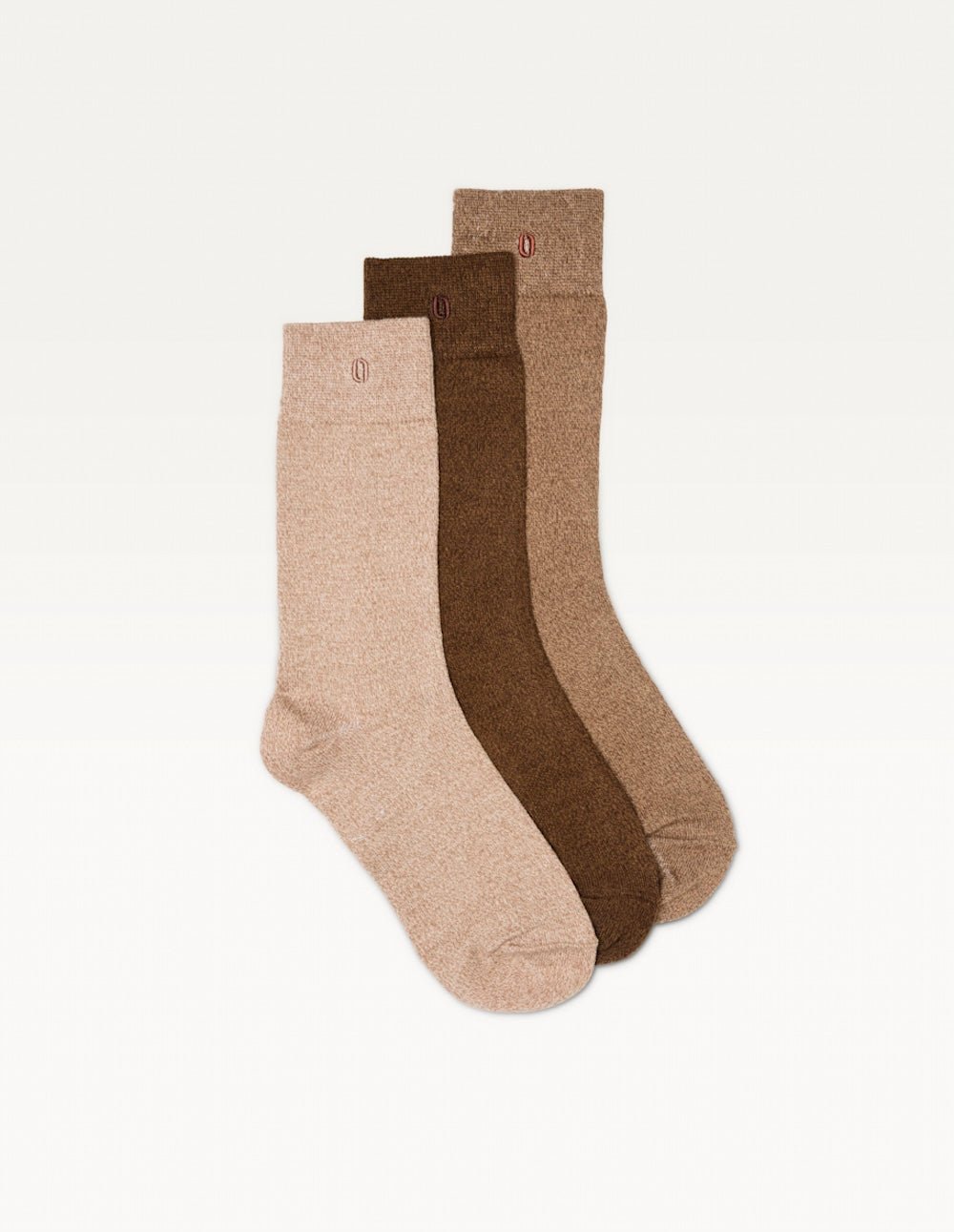 Pack of 3 pairs of socks ODAJE EX. M.MOUSTACHE Brown
