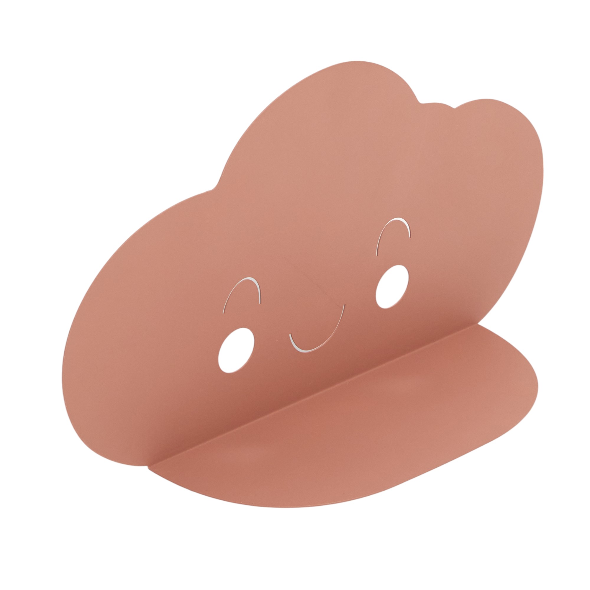 Cloud-shaped metal wall shelf FACTORY Pink