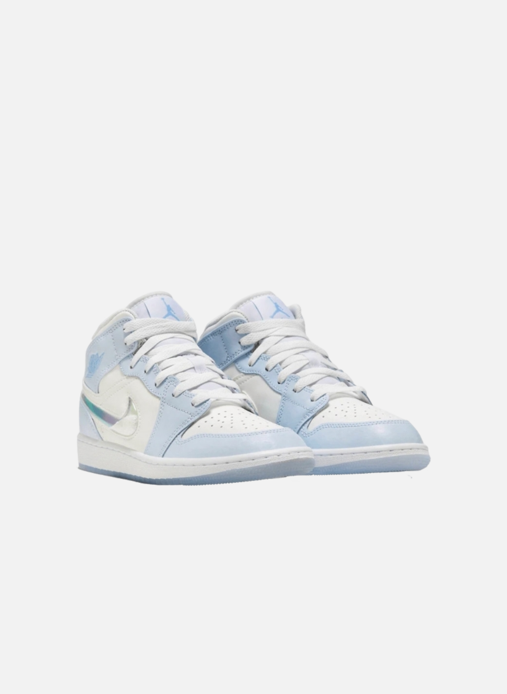 High-top leather sneakers Jordan Blue