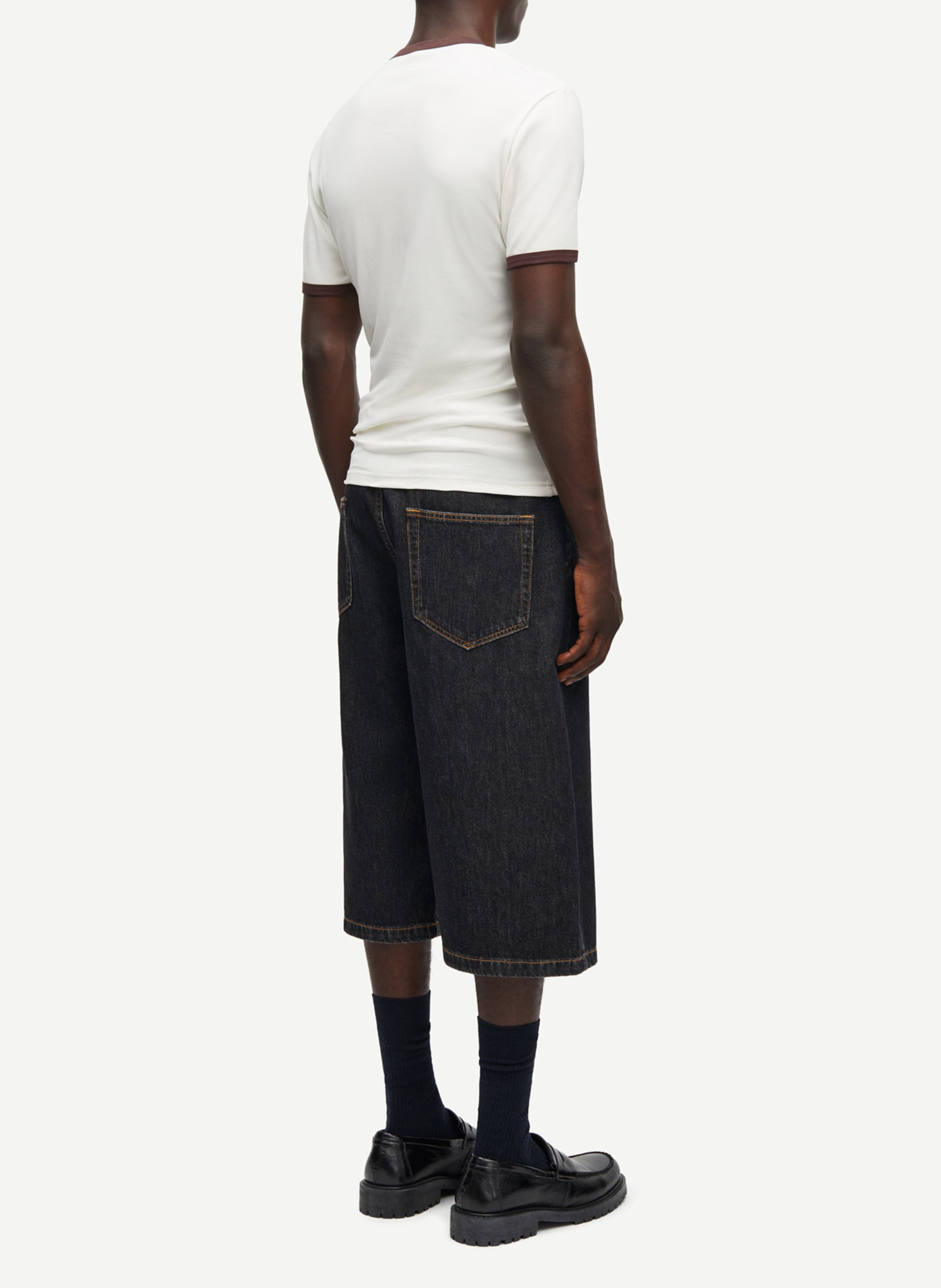 Tee-shirt col rond en coton bio SAMSOE SAMSOE Blanc