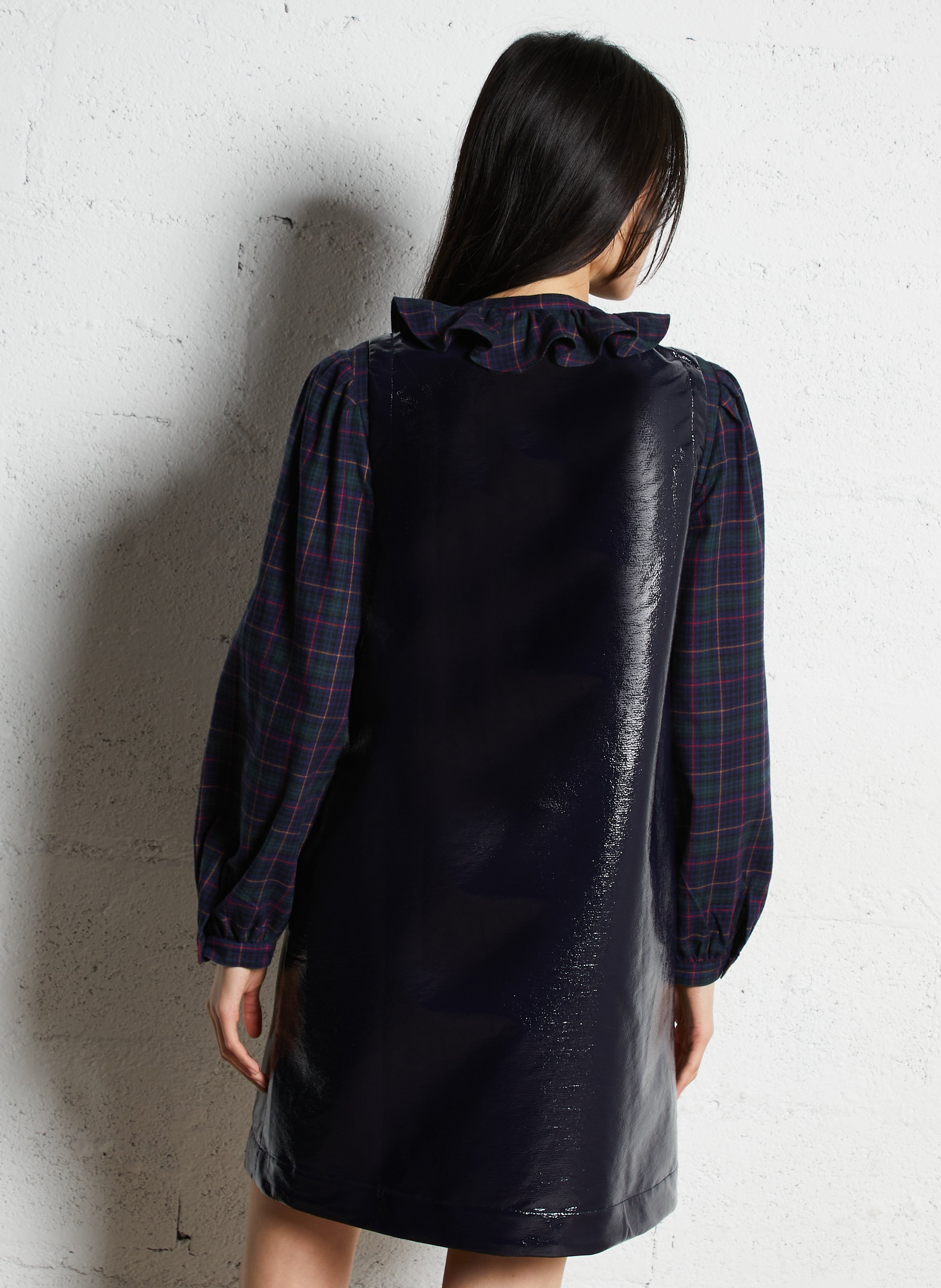 Short pinafore dress SUZIE WINKLE Blue