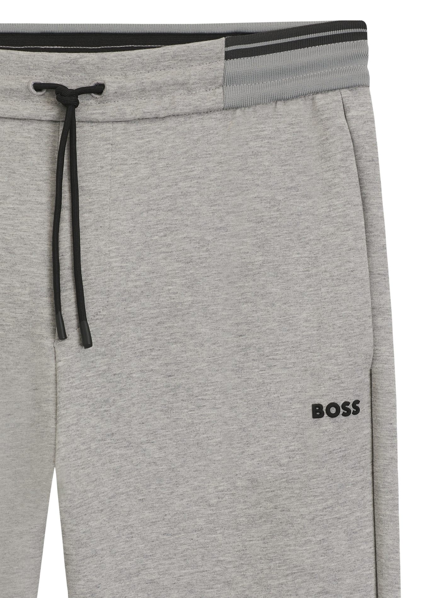 Regular-fit cotton-blend joggers BOSS Silver