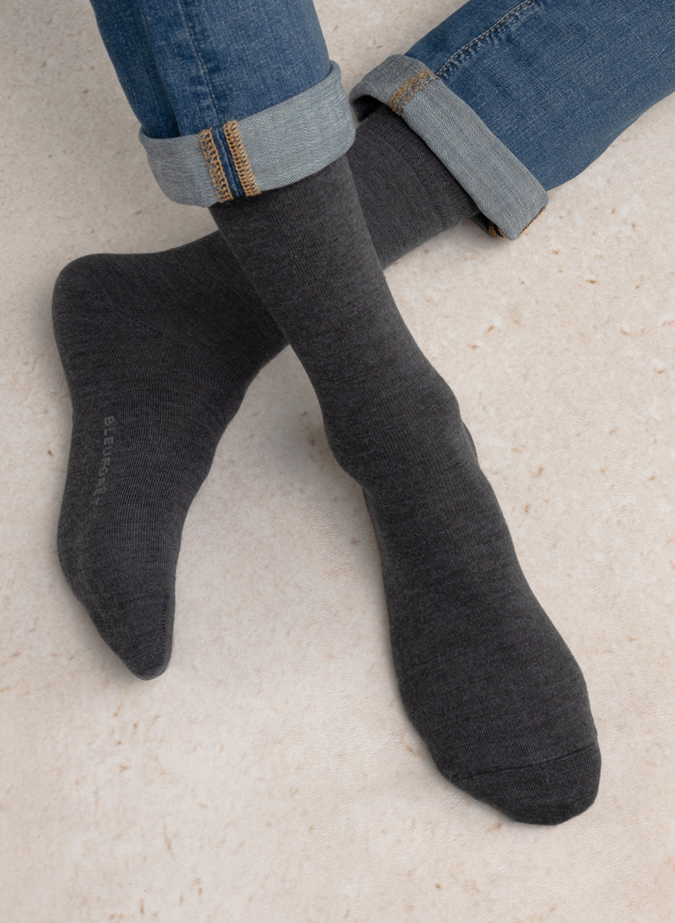 Mid-calf socks BLEUFORET Blue