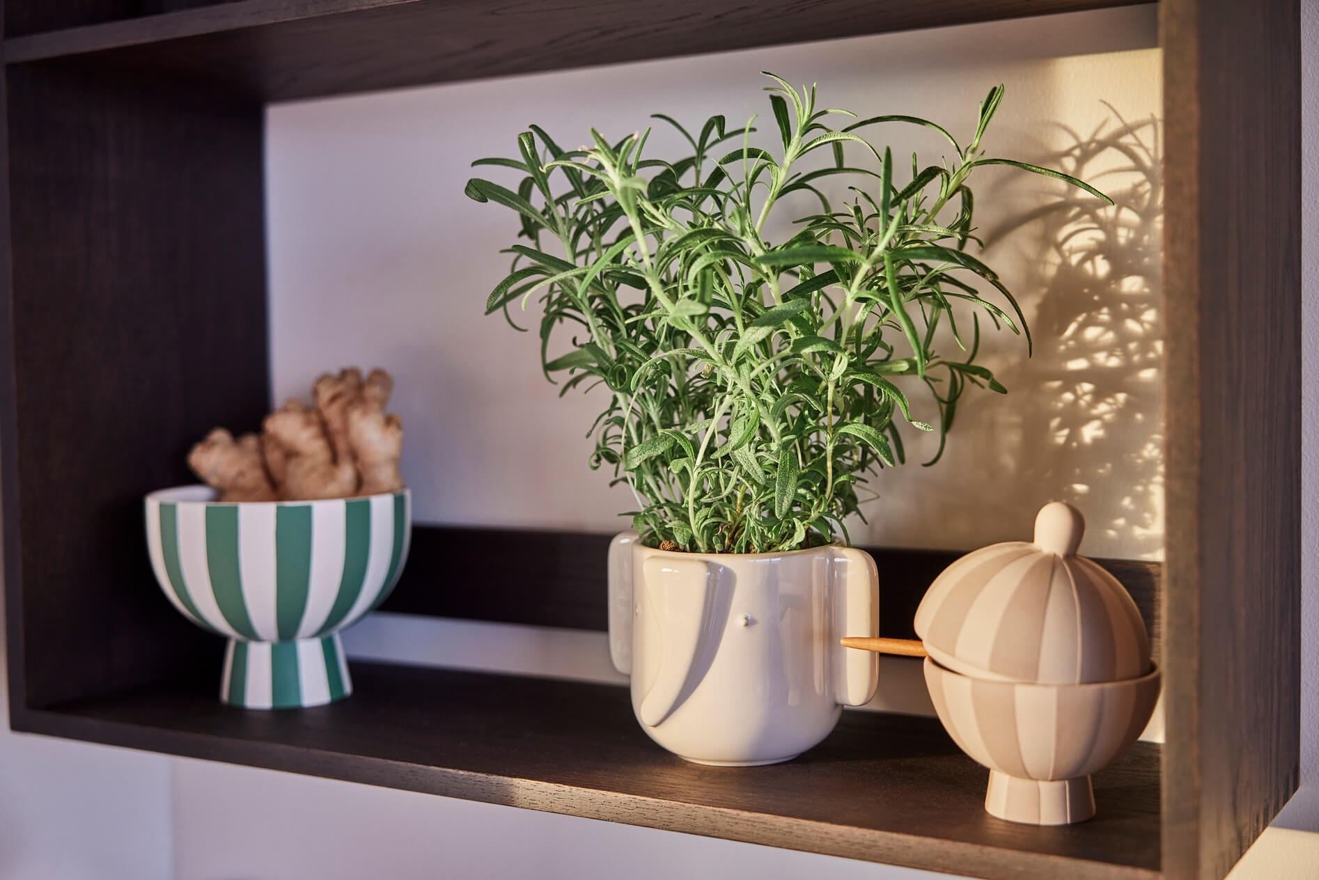 Stoneware candy jar OYOY LIVING DESIGN Beige