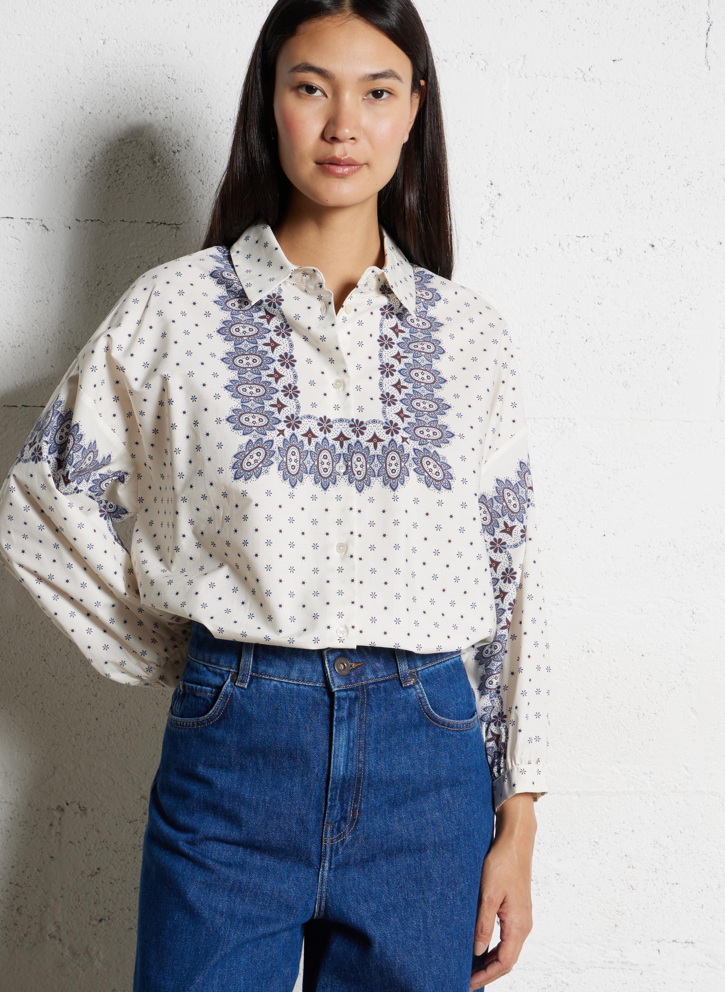 Capri plain oversized shirt MAX MARA WEEK END White