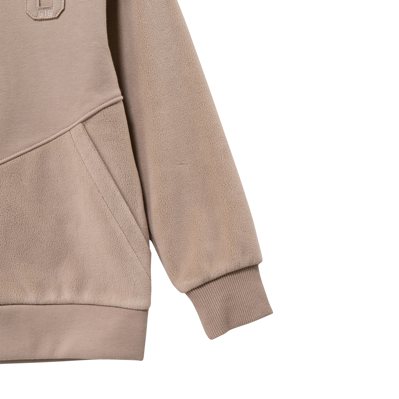 Straight hooded jacket in blended cotton IKKS JUNIOR Beige