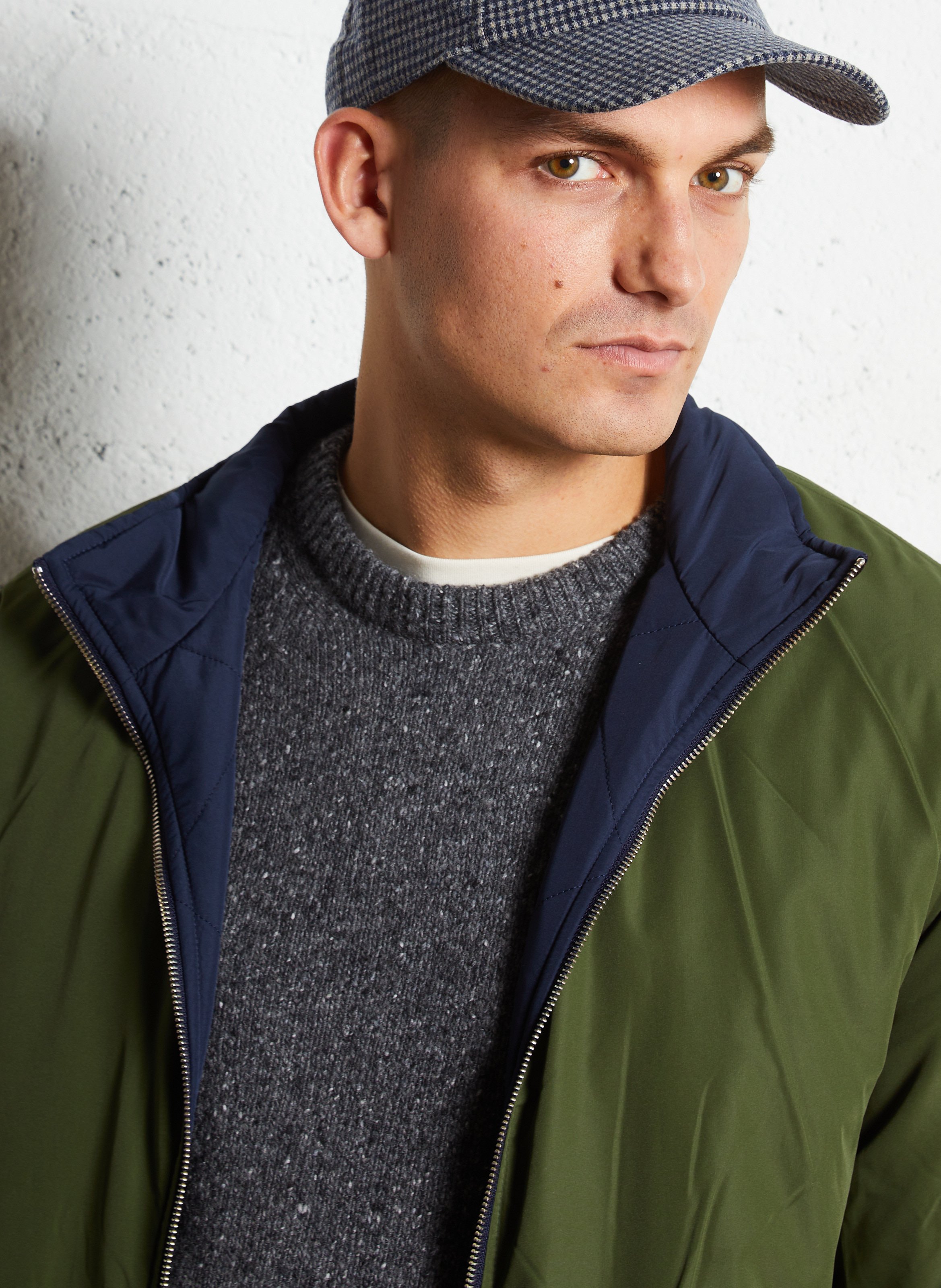 Reversible jacket with high neck GANT Blue