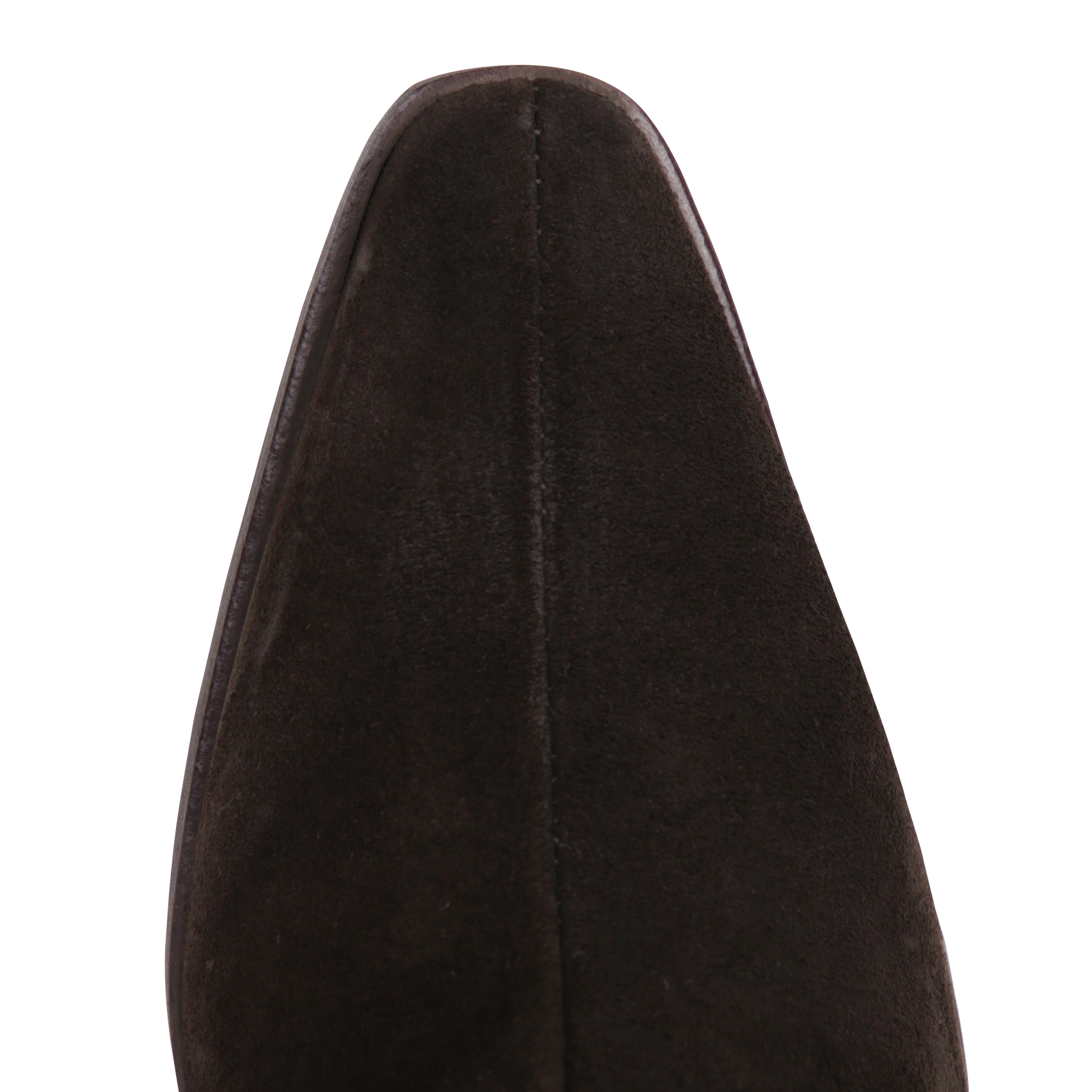 Bottines à bout pointu en cuir velours ANGEL ALARCON Marron