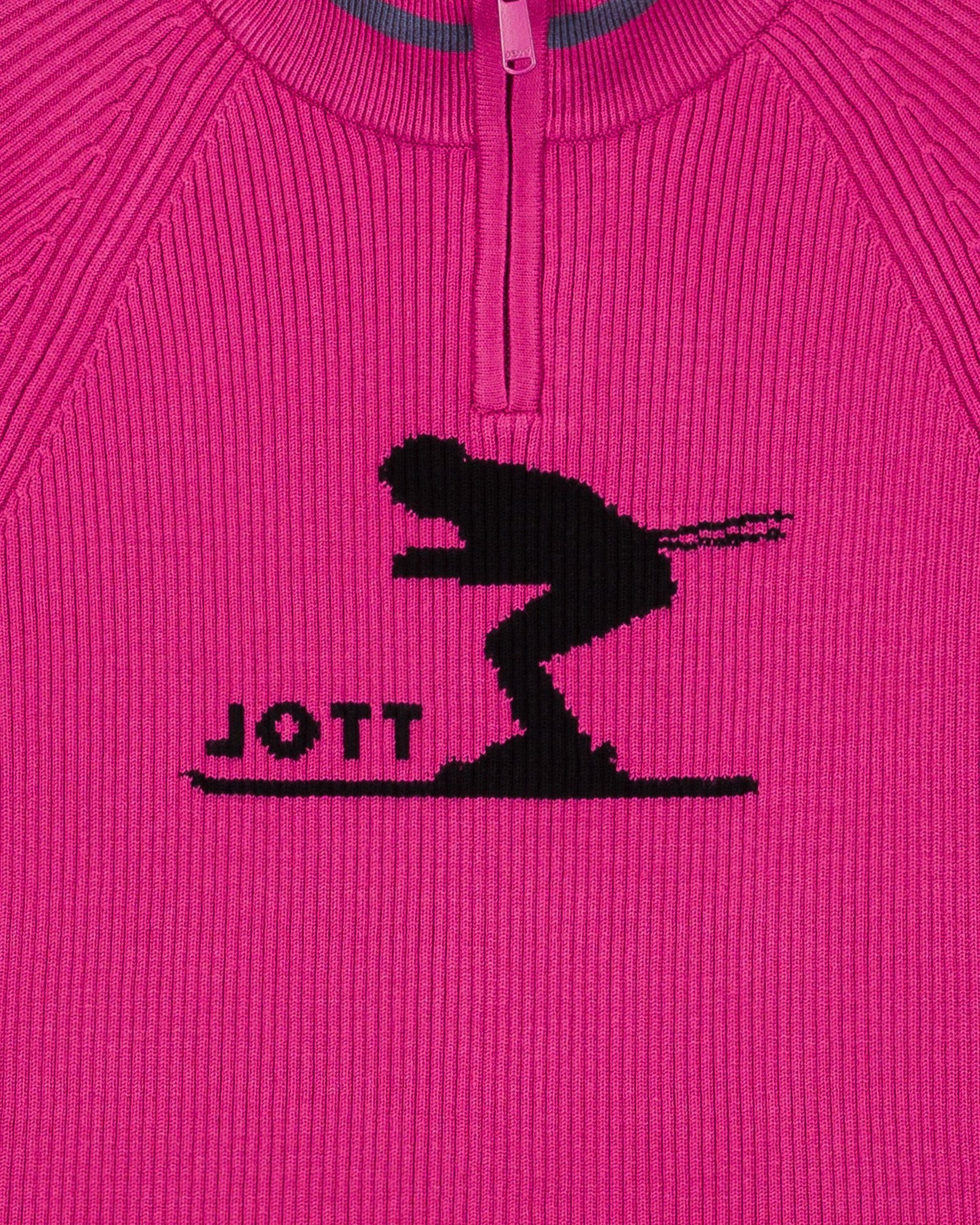 Ribbed high neck sweater JOTT Pink