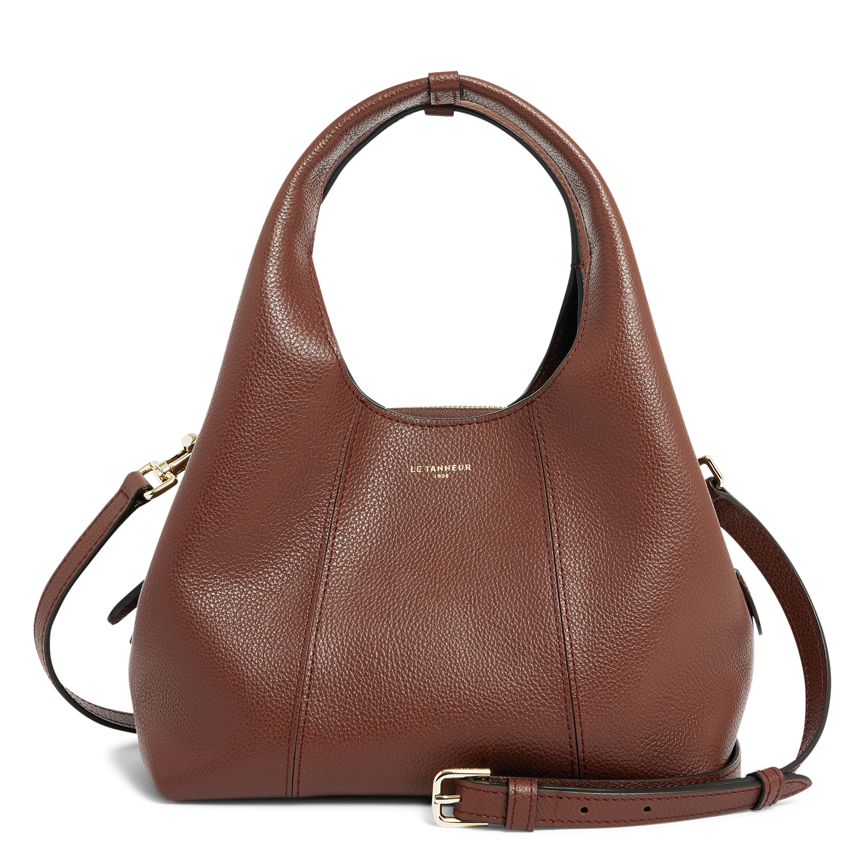 Sac bandoulière en cuir grainé  LE TANNEUR