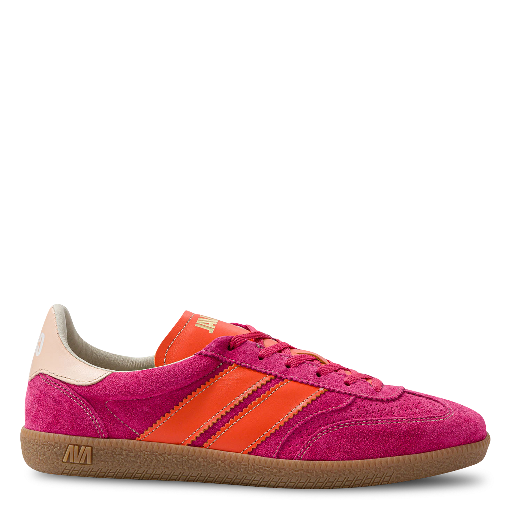 Suede leather low-top sneakers CAVAL Pink