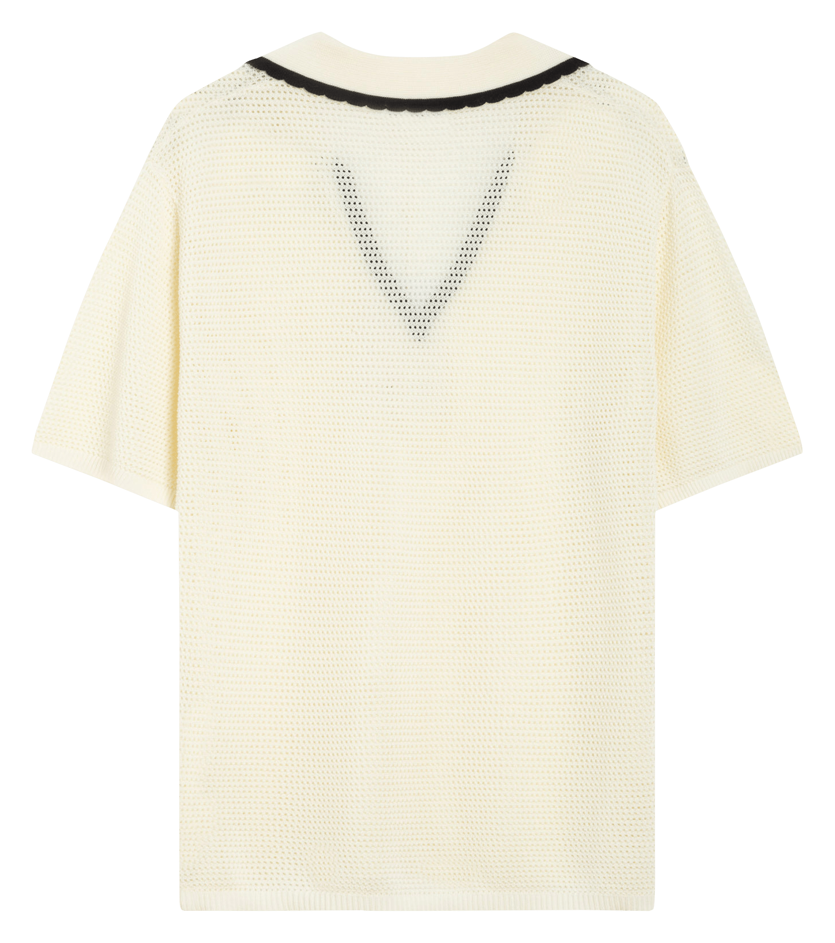 Top col polo en maille GRACE ET MILA Beige