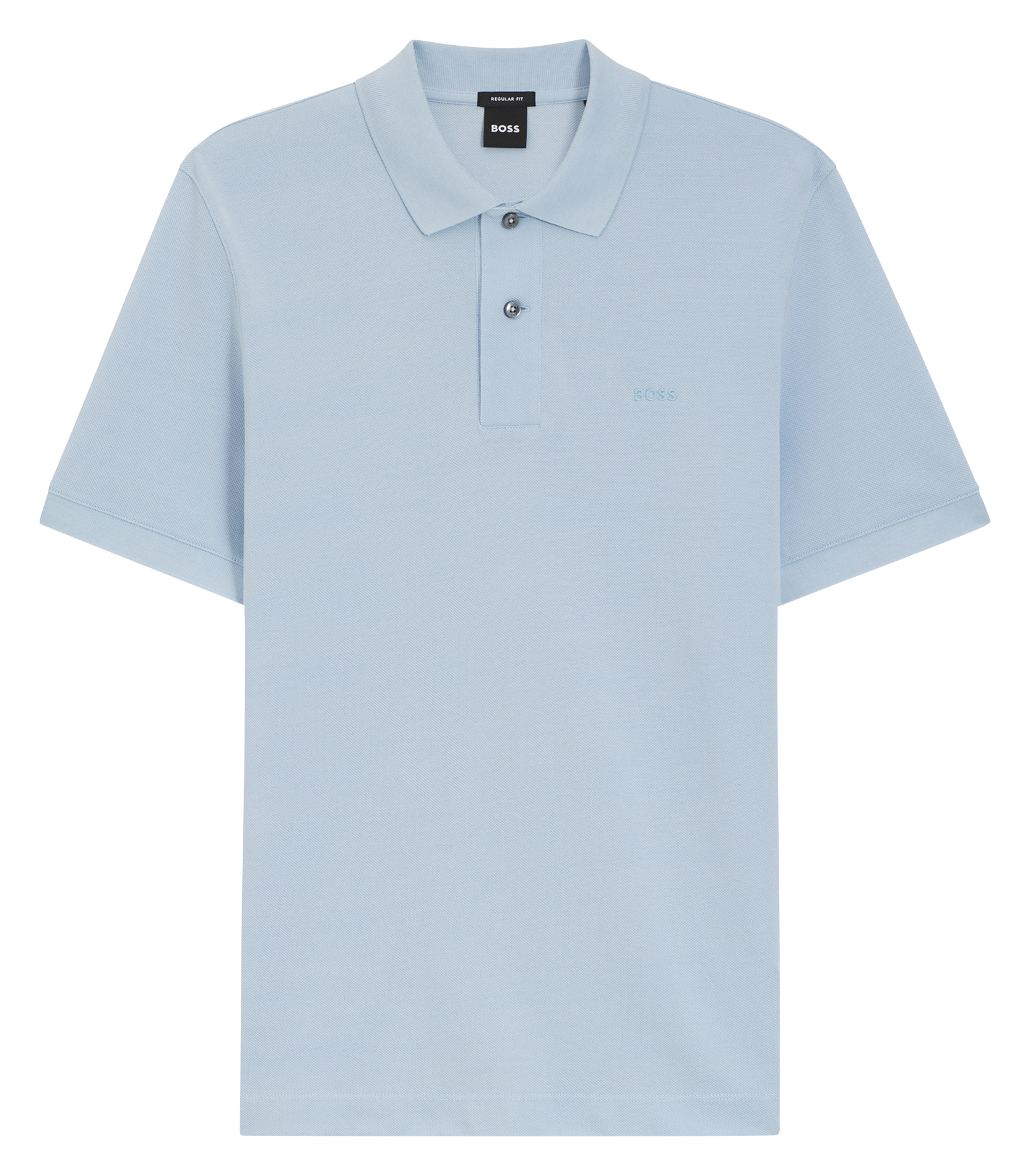 Short-sleeve solid color polo BOSS Blue