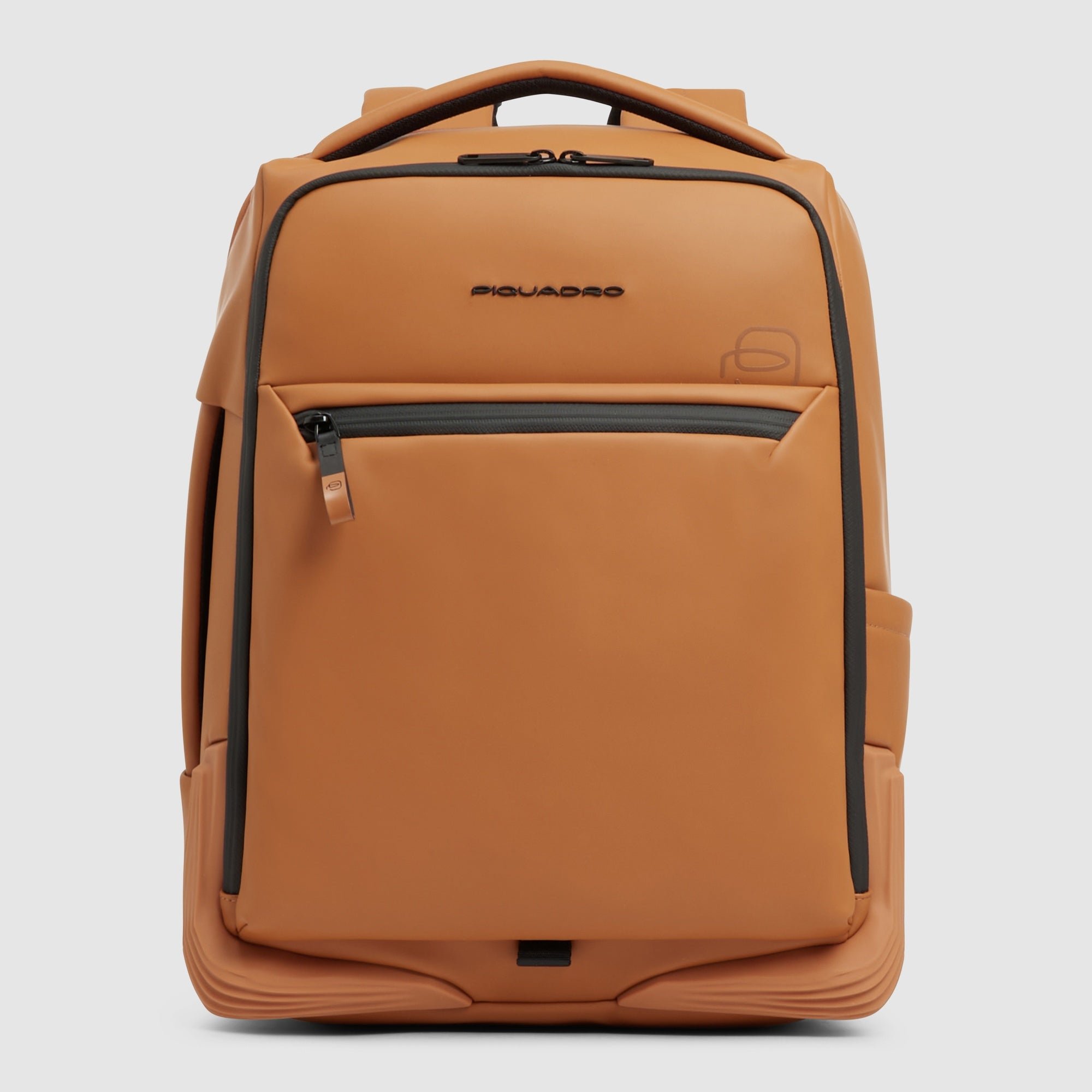 Water-repellent travel backpack for laptop PIQUADRO Brown
