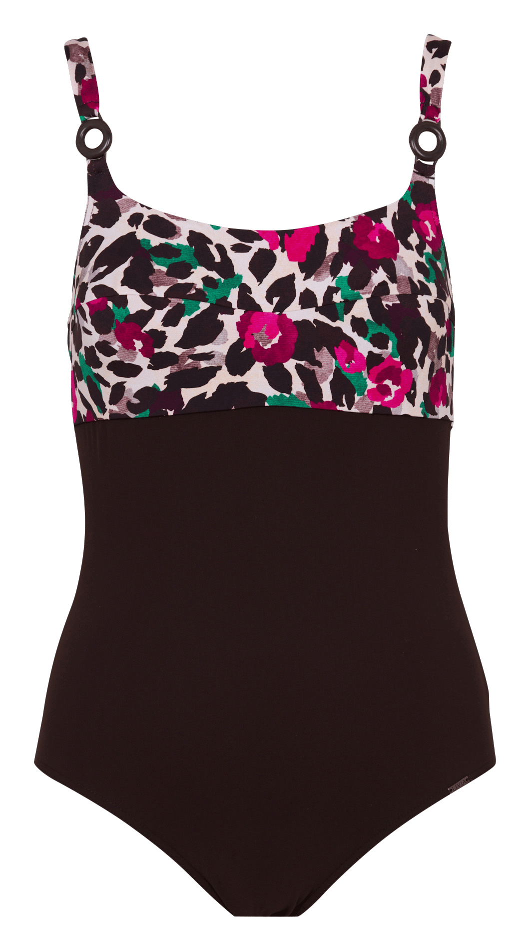 Badeanzug - mit Aufdruck LIVIA Beige