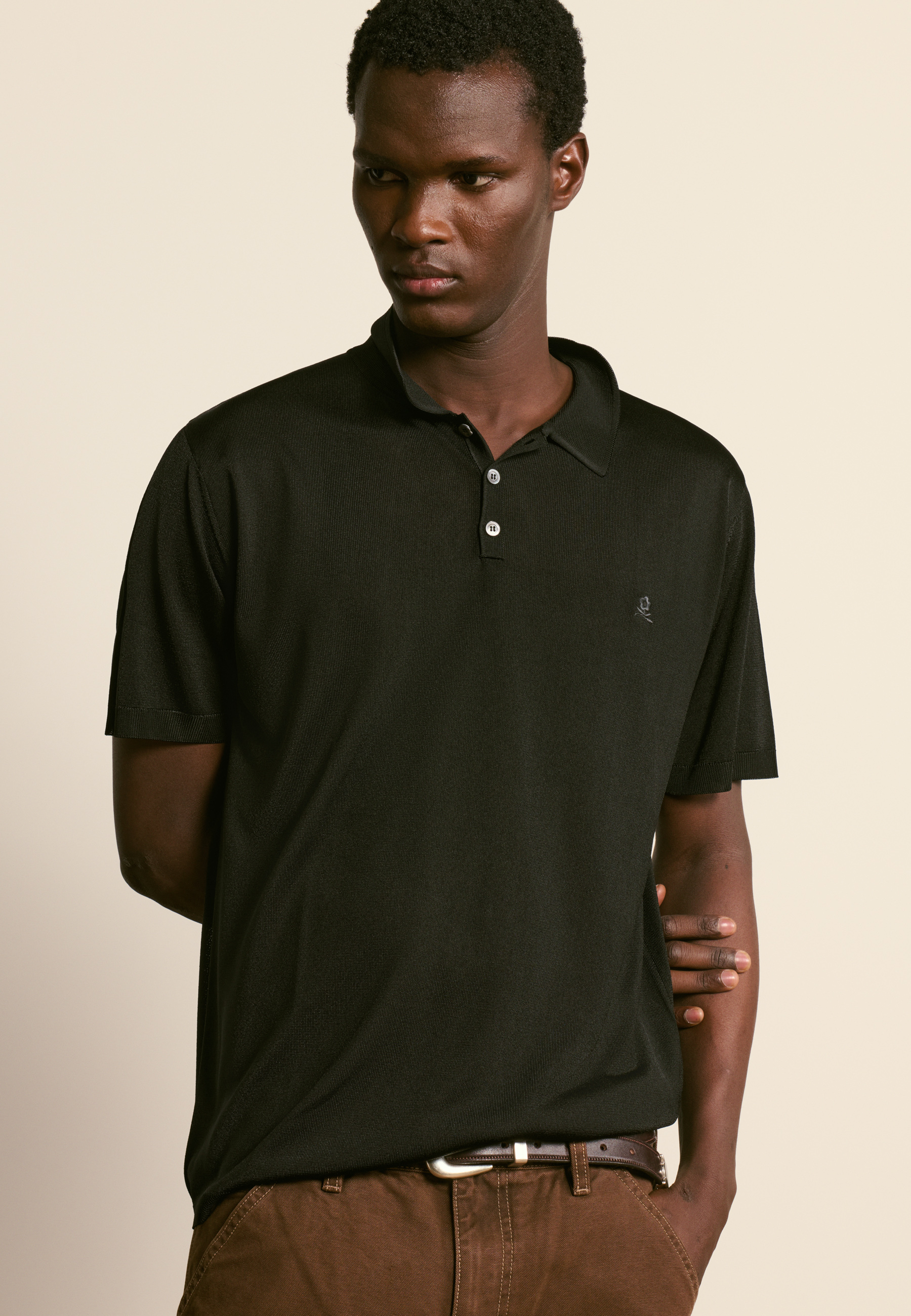 Light thread polo MAISON MONTAGUT