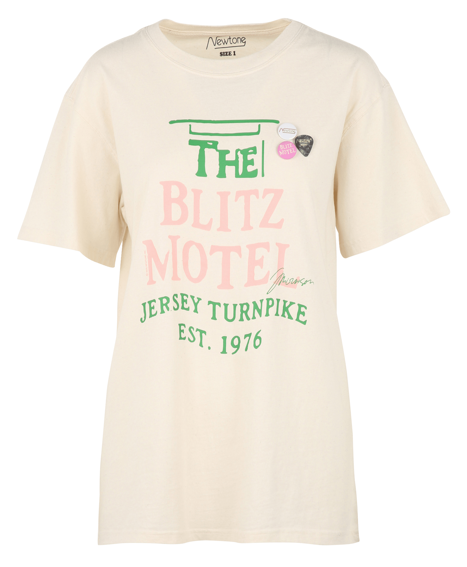 Regular-fit round-neck cotton T-shirt NEWTONE Beige