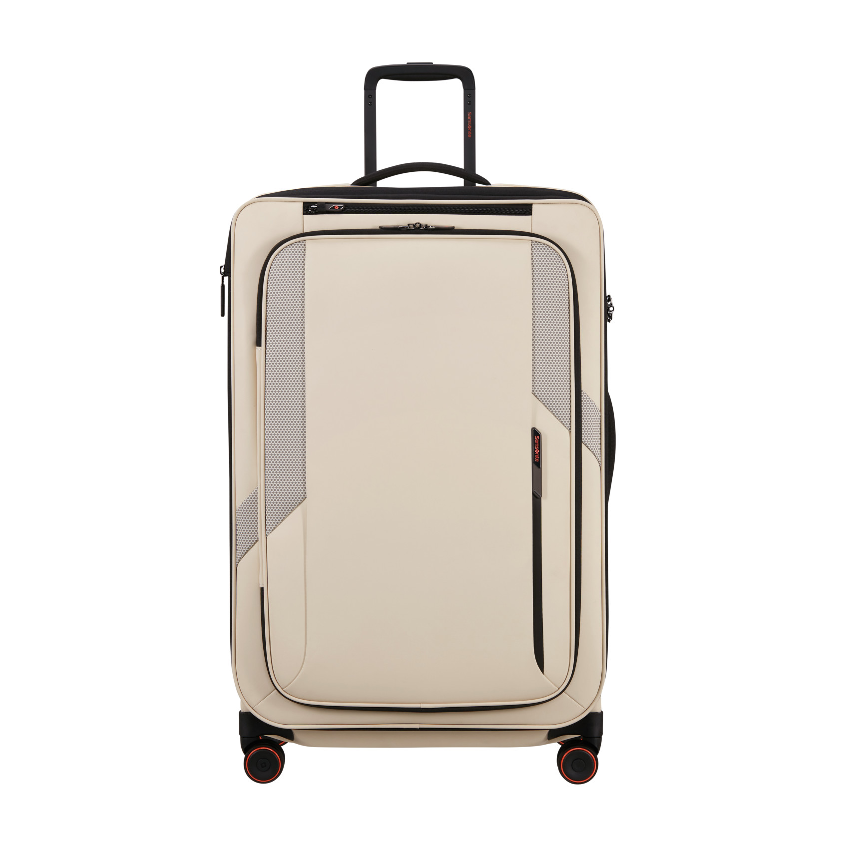Glazed suitcase 4 wheels size L SAMSONITE Beige