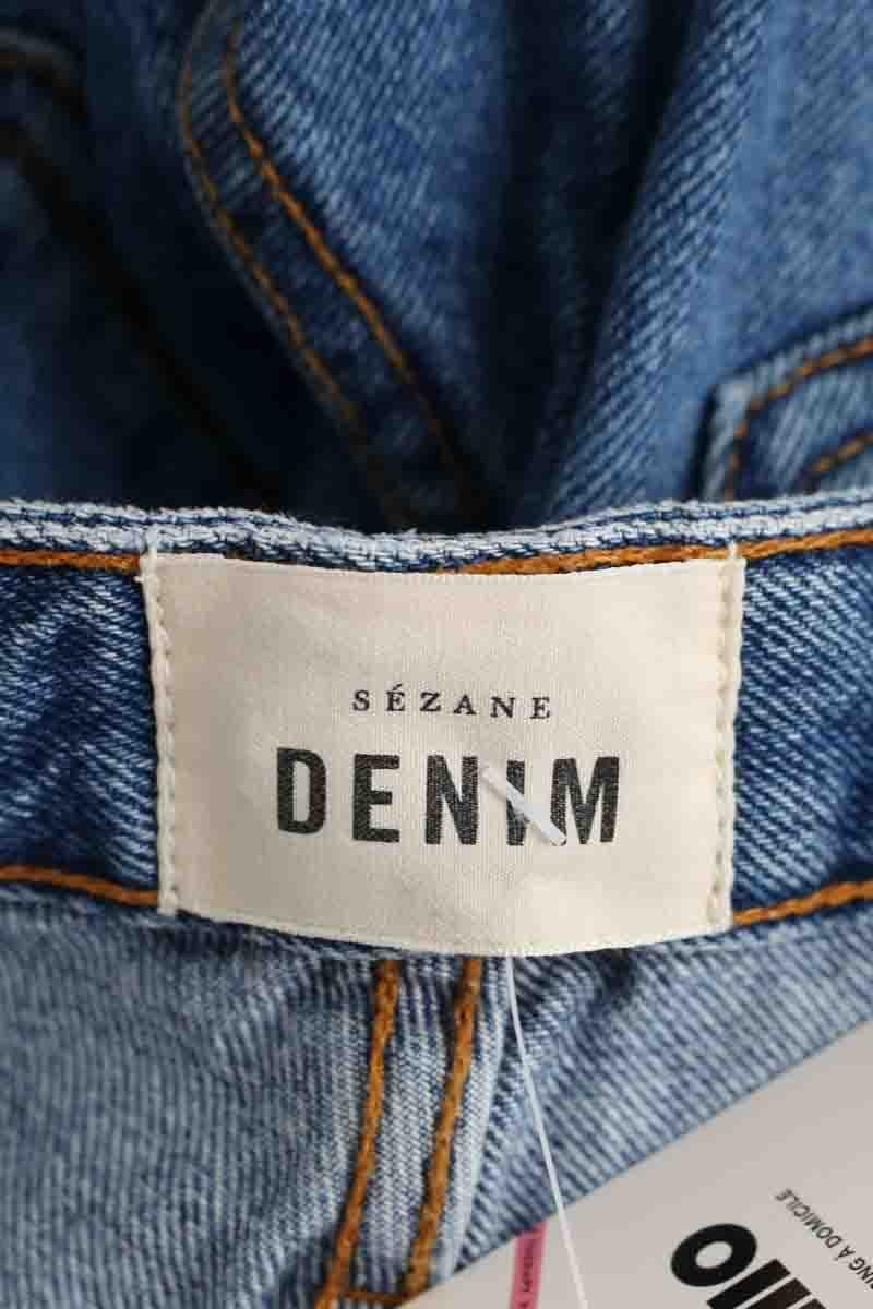 - Straight-leg jeans
- 5 pockets
- Straight cut
- Faded effect SEZANE - Seconde main Blue