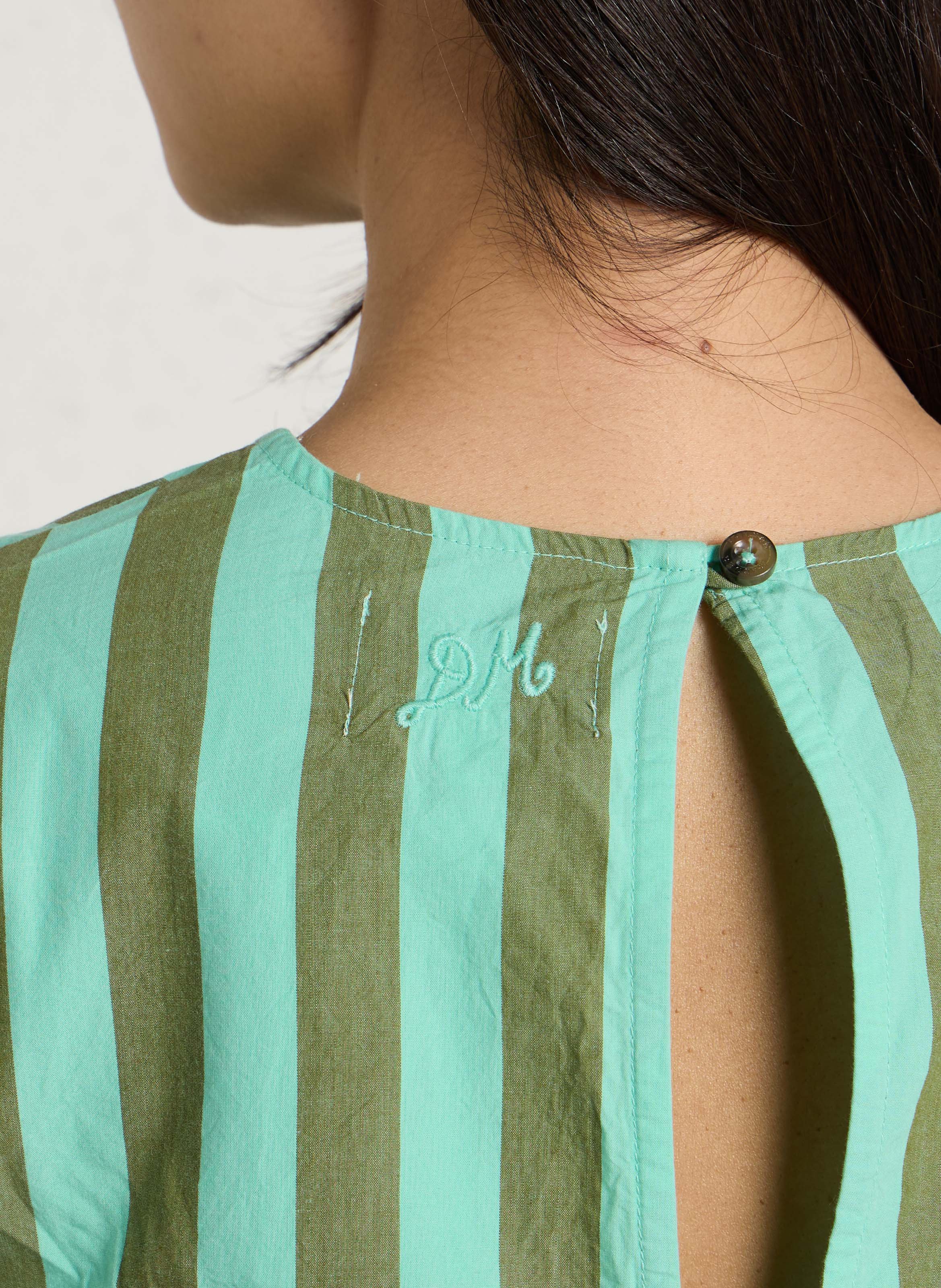 Weites Bio-Baumwolltop DAMSON MADDER Blau