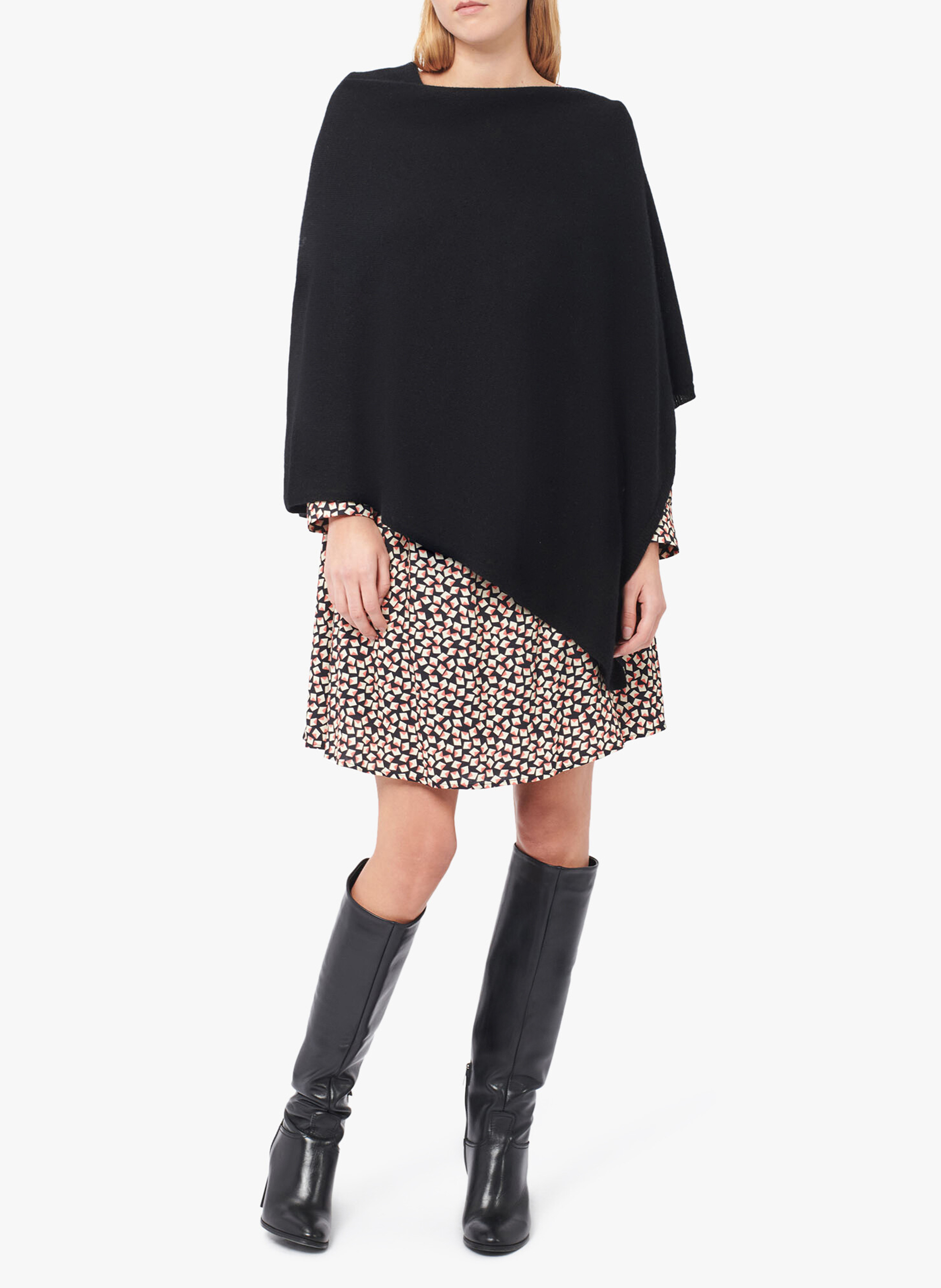 Poncho en cachemire CAROLL