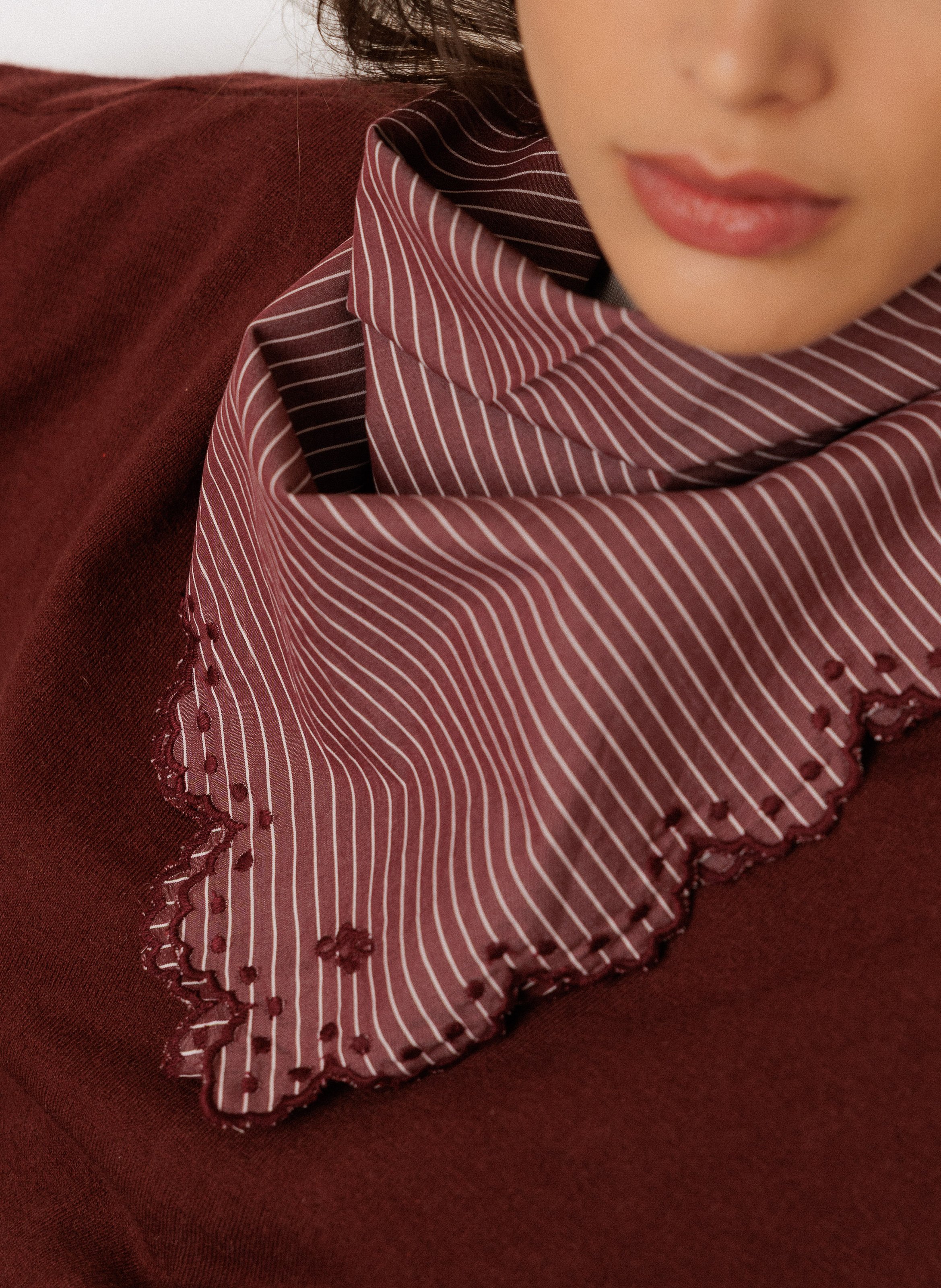 Cotton scarf INDI & COLD Purple