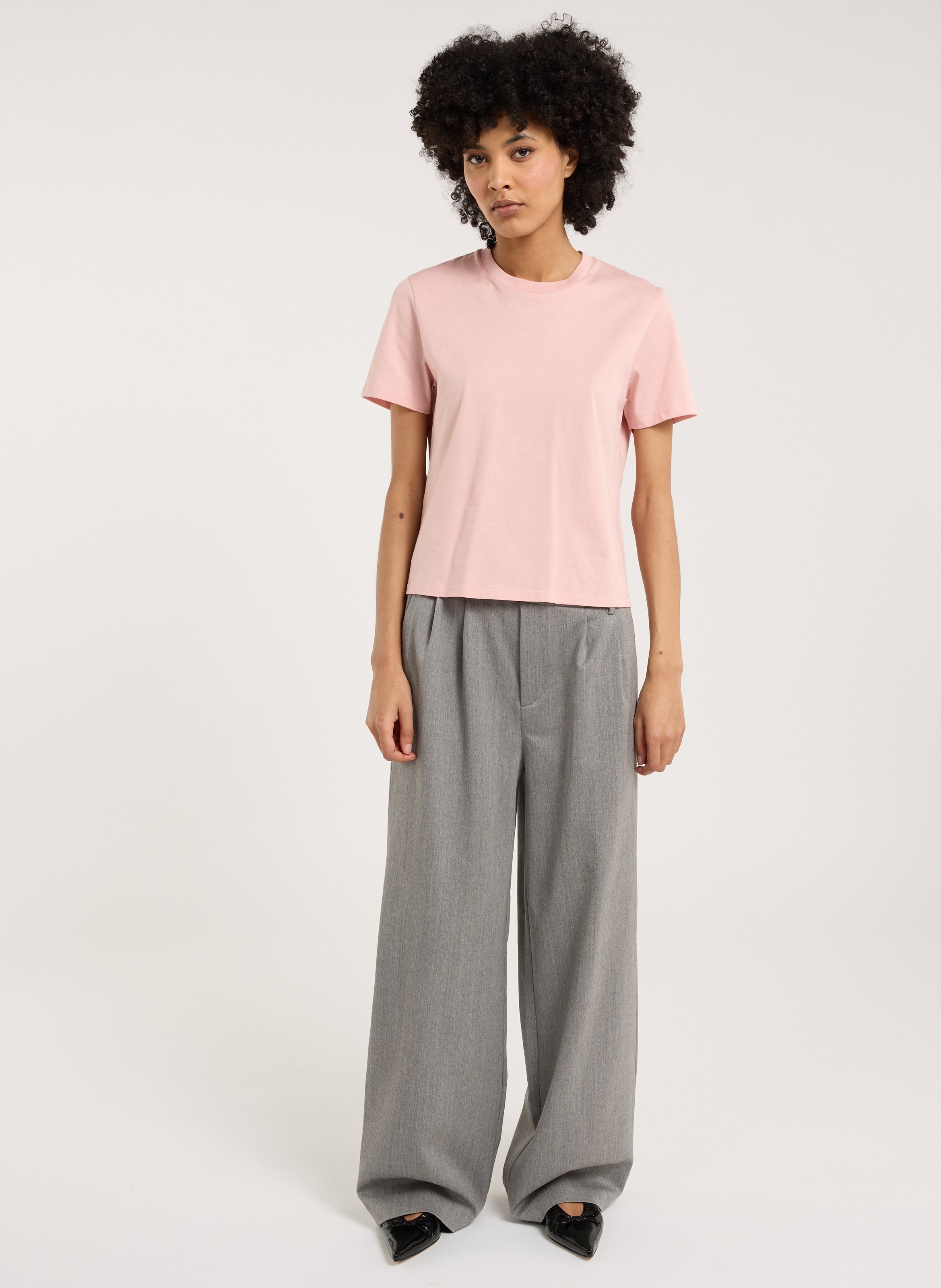 Effen T-shirt SAISON 1865 Roze