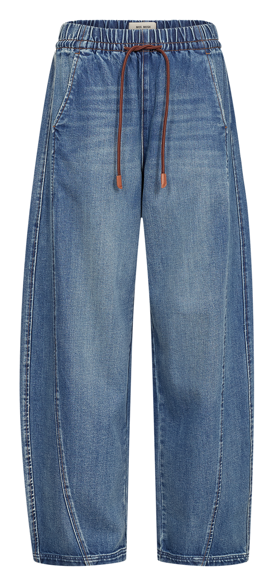 Jean barrel en coton mélangé MOS MOSH Bleu