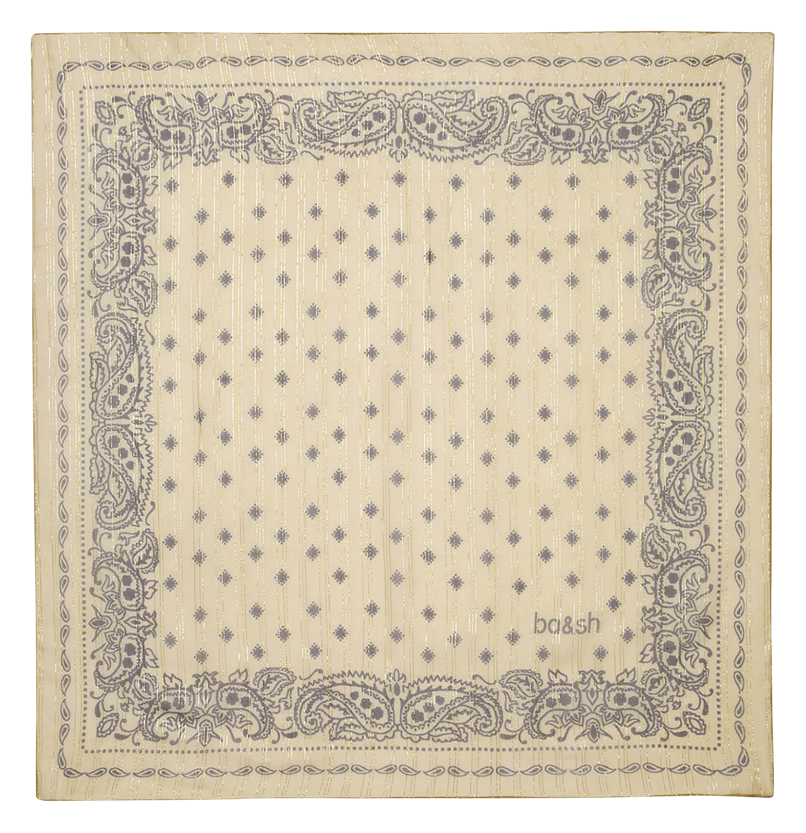 Quadratisches Tuch mit Print BA&SH Beige