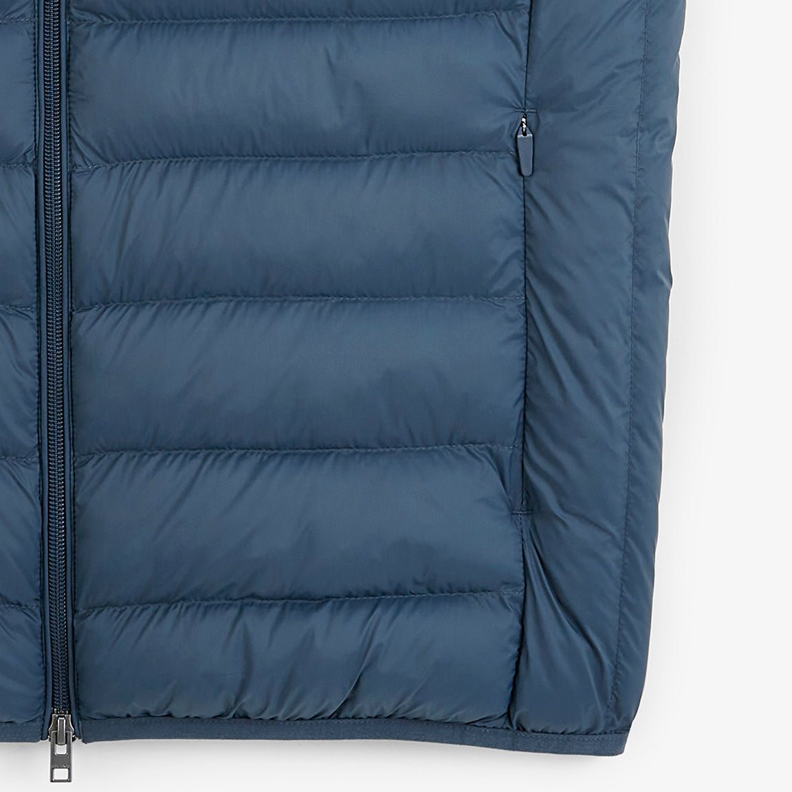 Asphalt gray sleeveless puffer vest SERGE BLANCO Grey