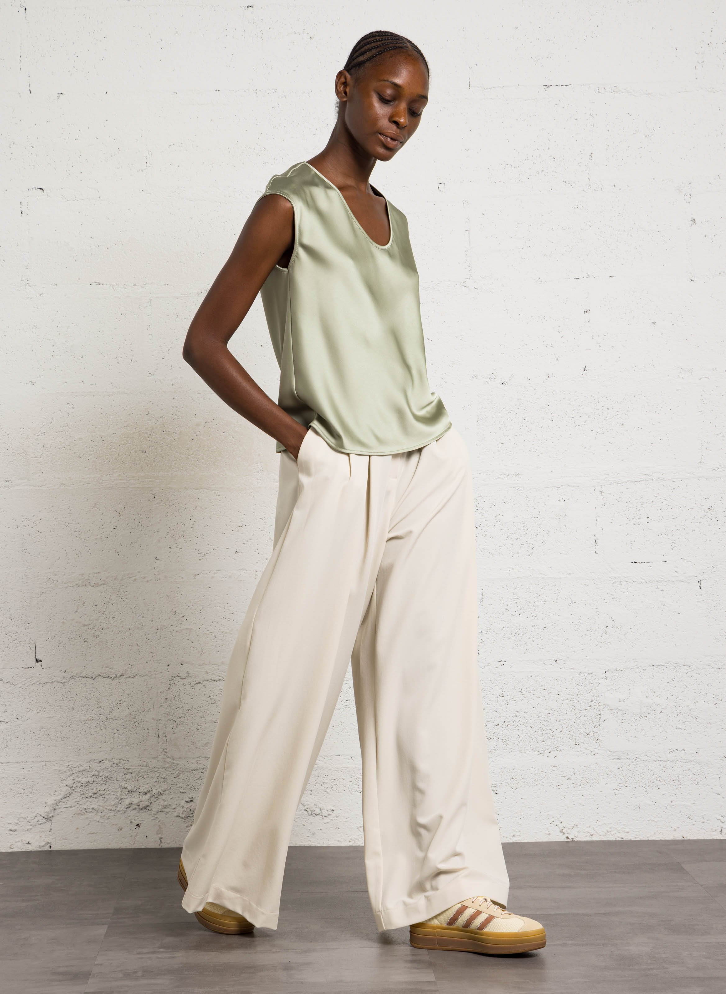 Top sans manches col rond IMPERIAL Vert
