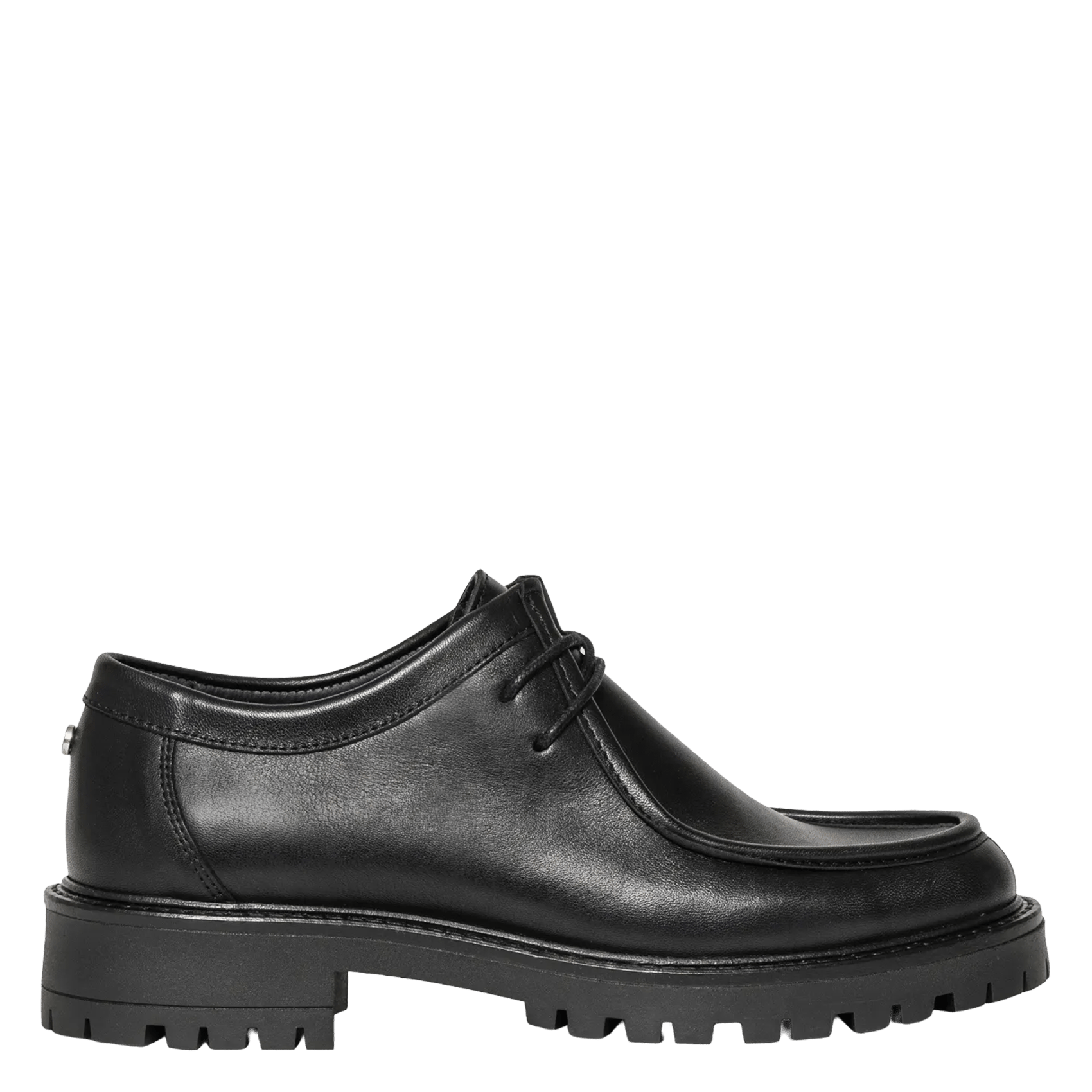Lace-up leather Derby shoes BOCAGE Black