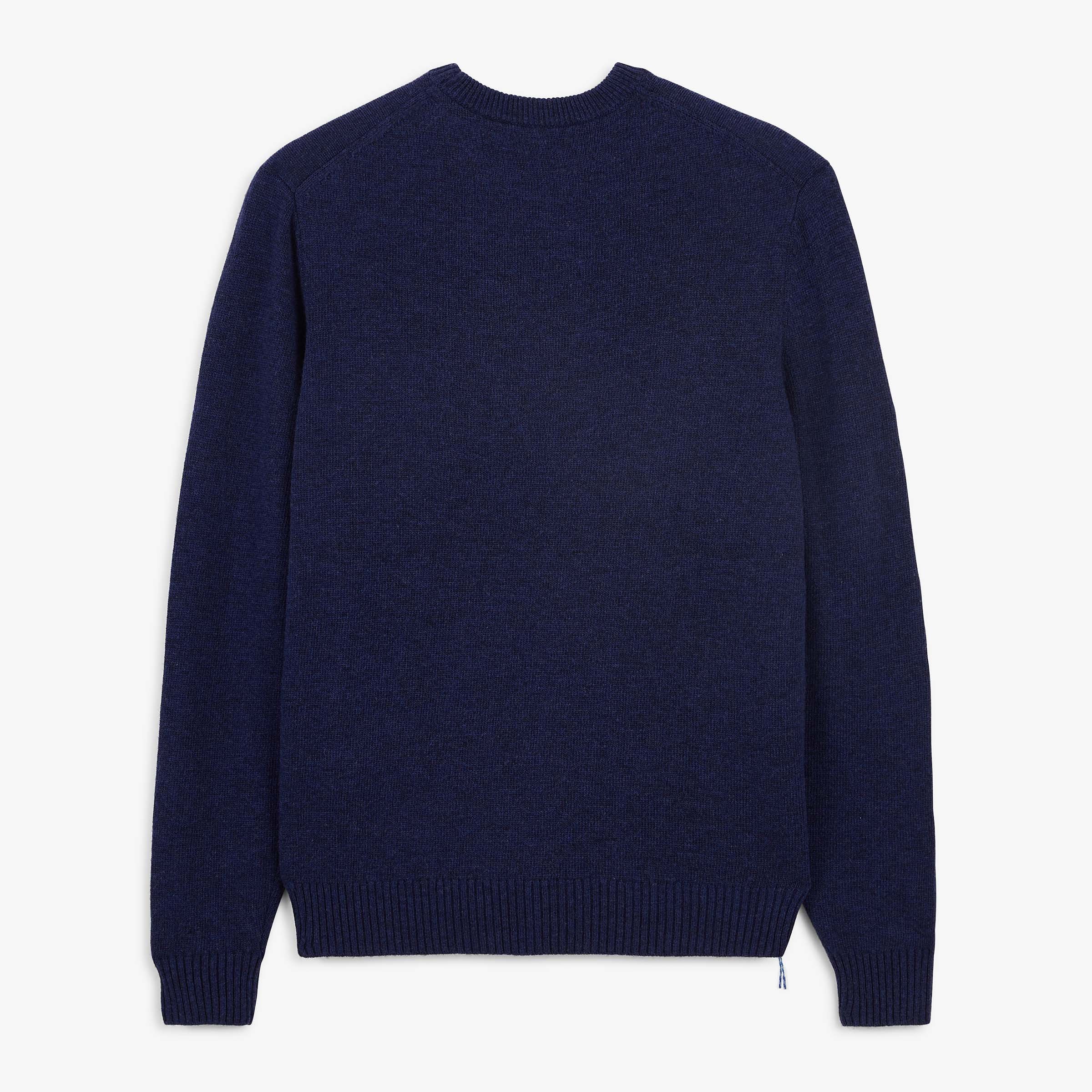 MADANI indigo blue crew-neck wool sweater SBPLAY SERGE BLANCO Blue