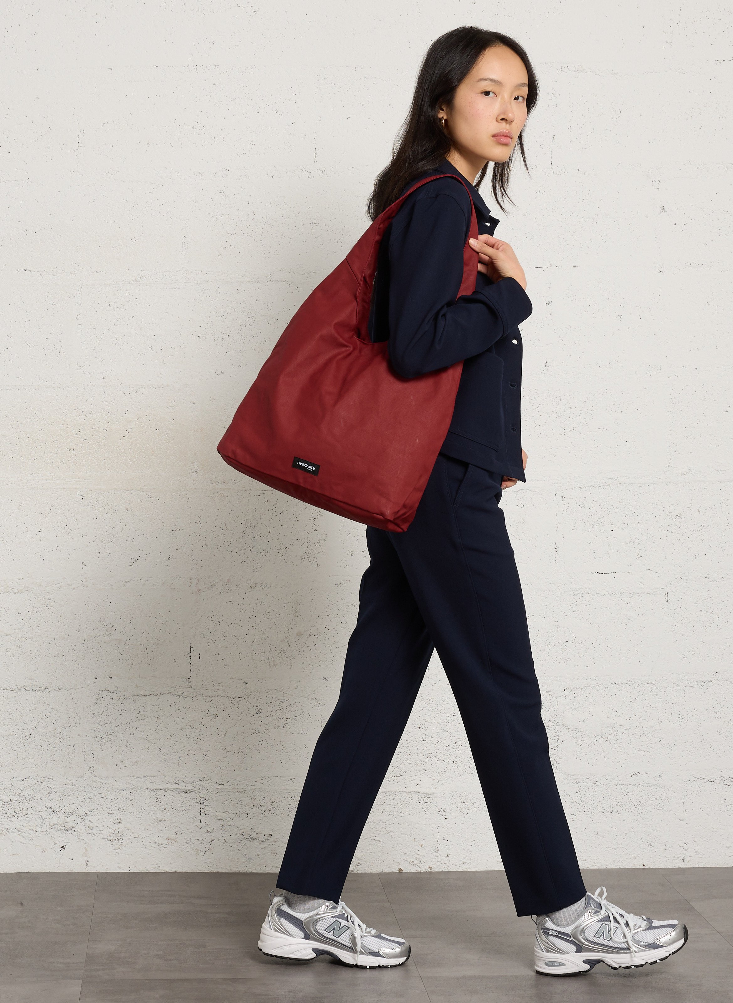 Shopper aus Bio-Baumwolle RIVEDROITE PARIS Rot