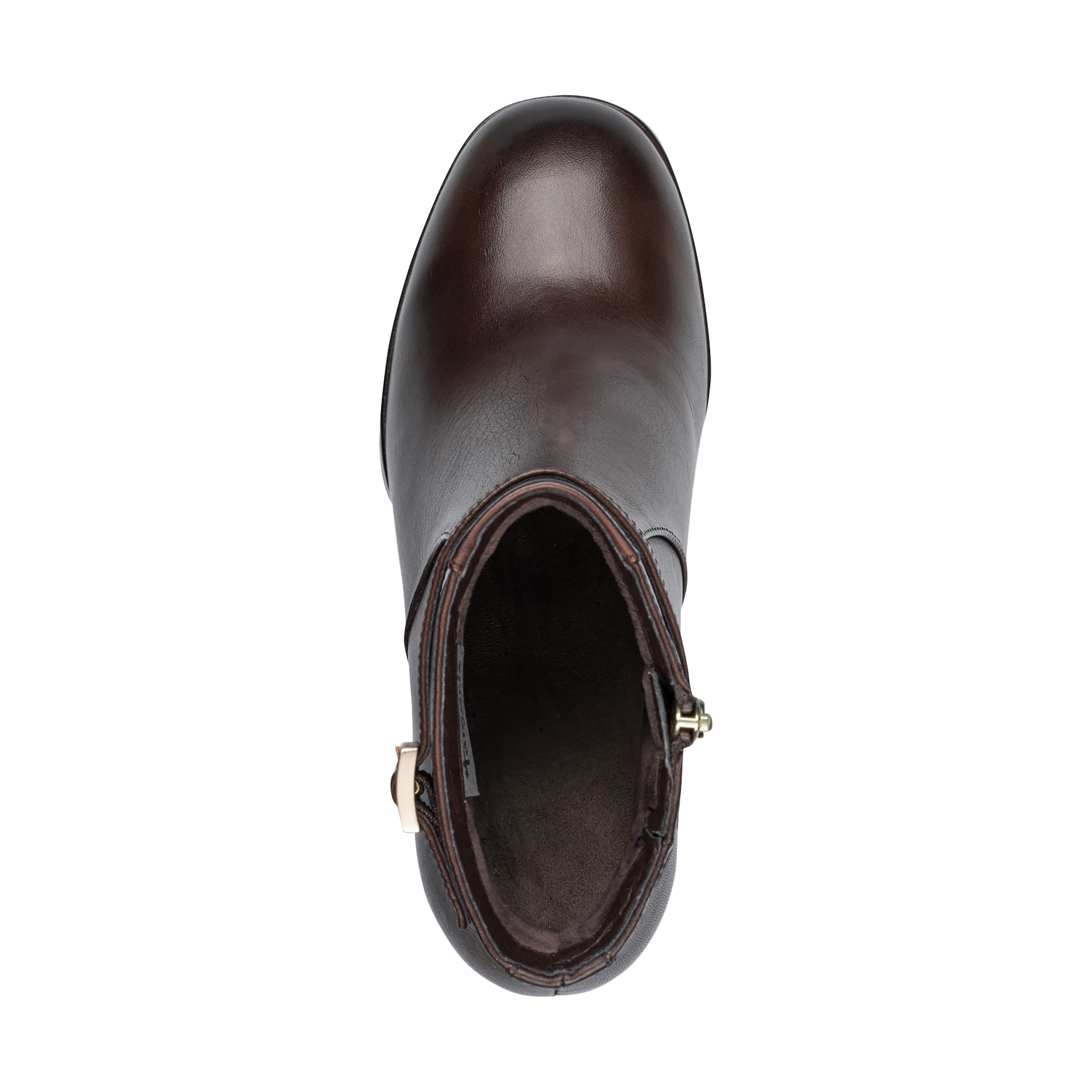 Leather heeled ankle boots | Brown TAMARIS Women