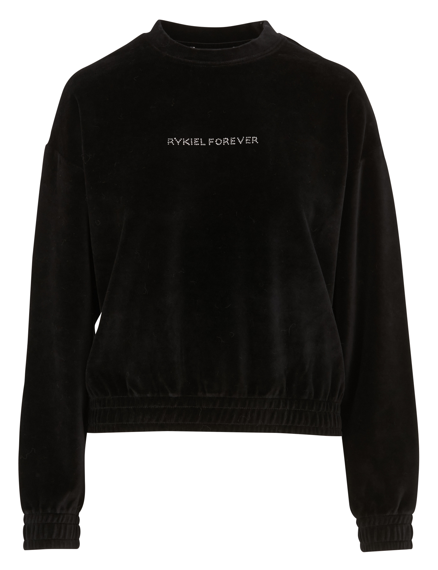 Sweat col rond en coton mélangé  SONIA RYKIEL Noir